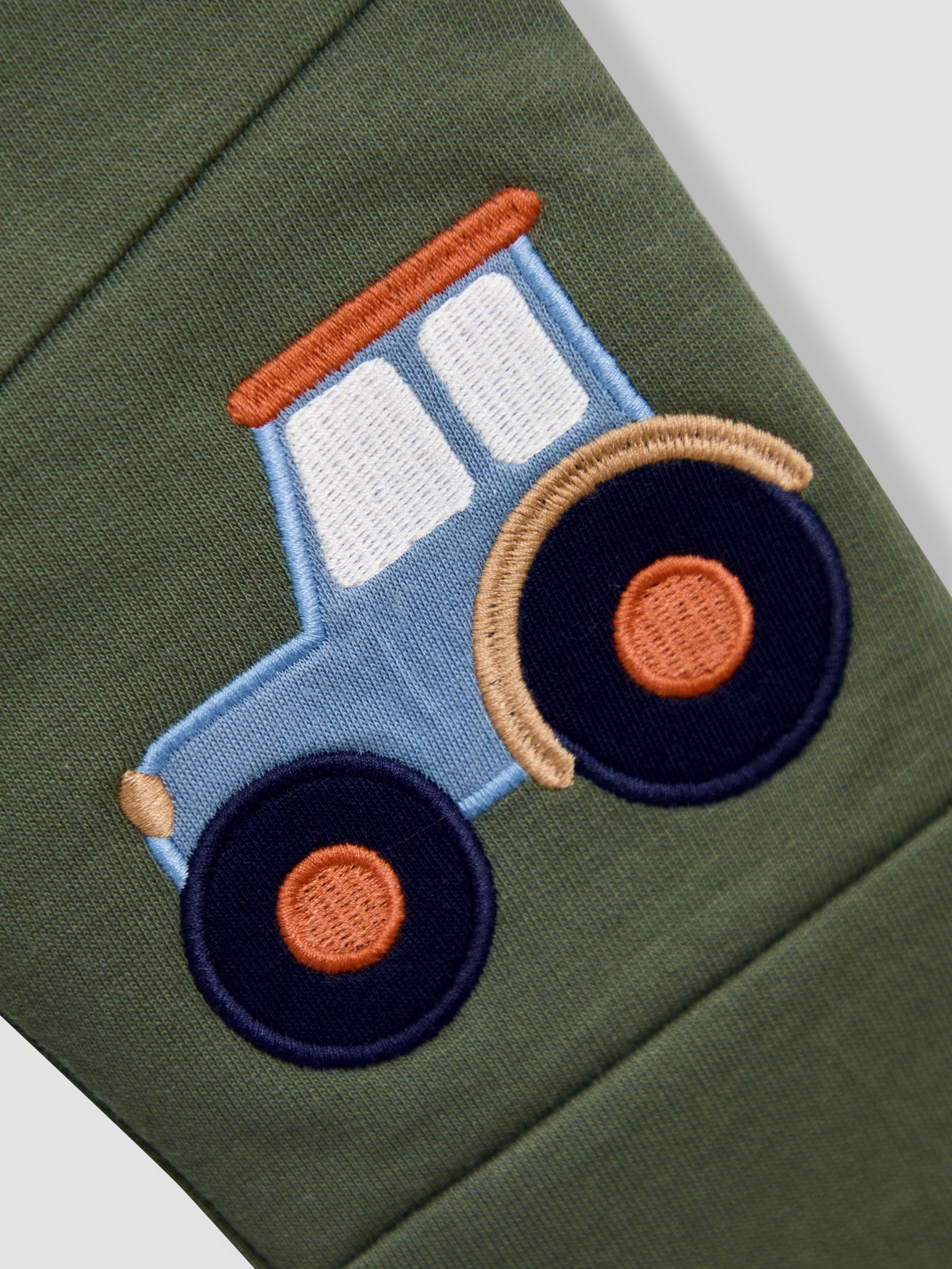 Green 2-Pack Appliqué Knee & Plain Joggers - Image 6 of 6