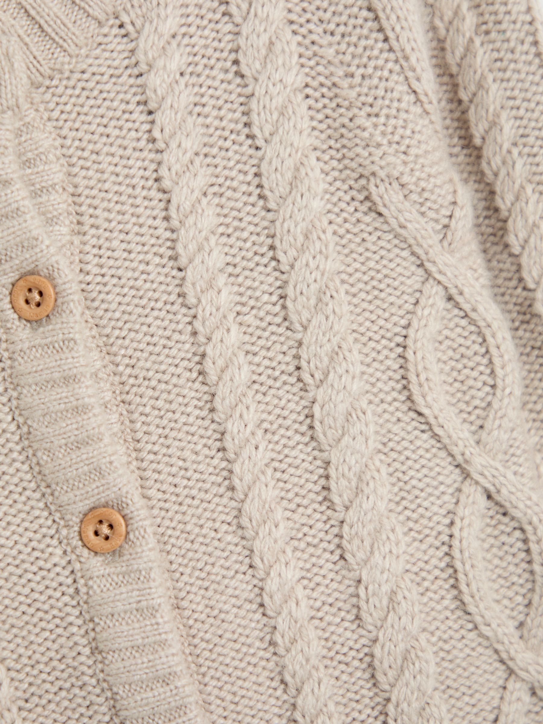 Natural Cable Knit All-In-One With Hat - Image 9 of 10