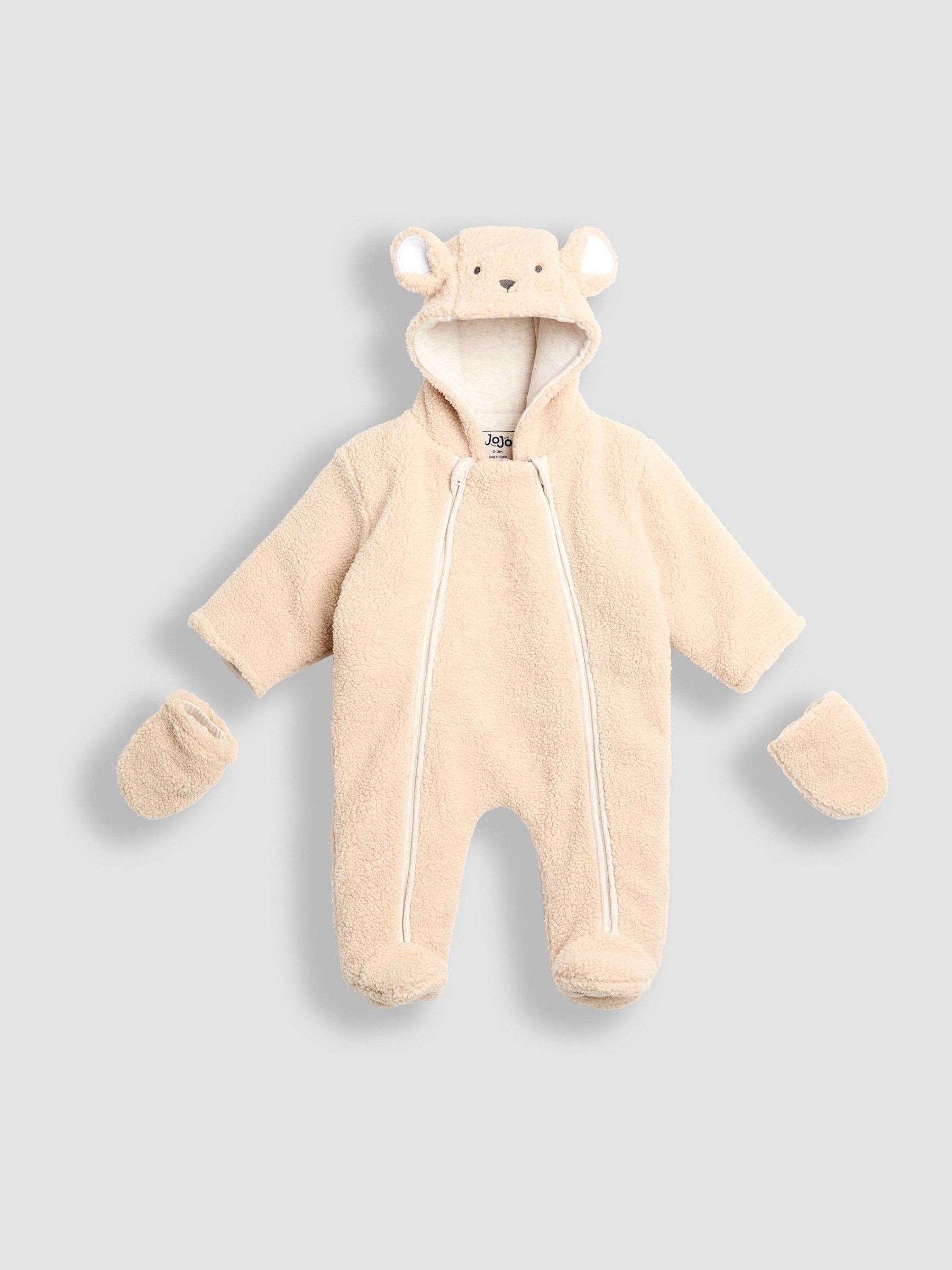 Brown Bear Cosy Borg Character Pramsuit - Image 2 of 4