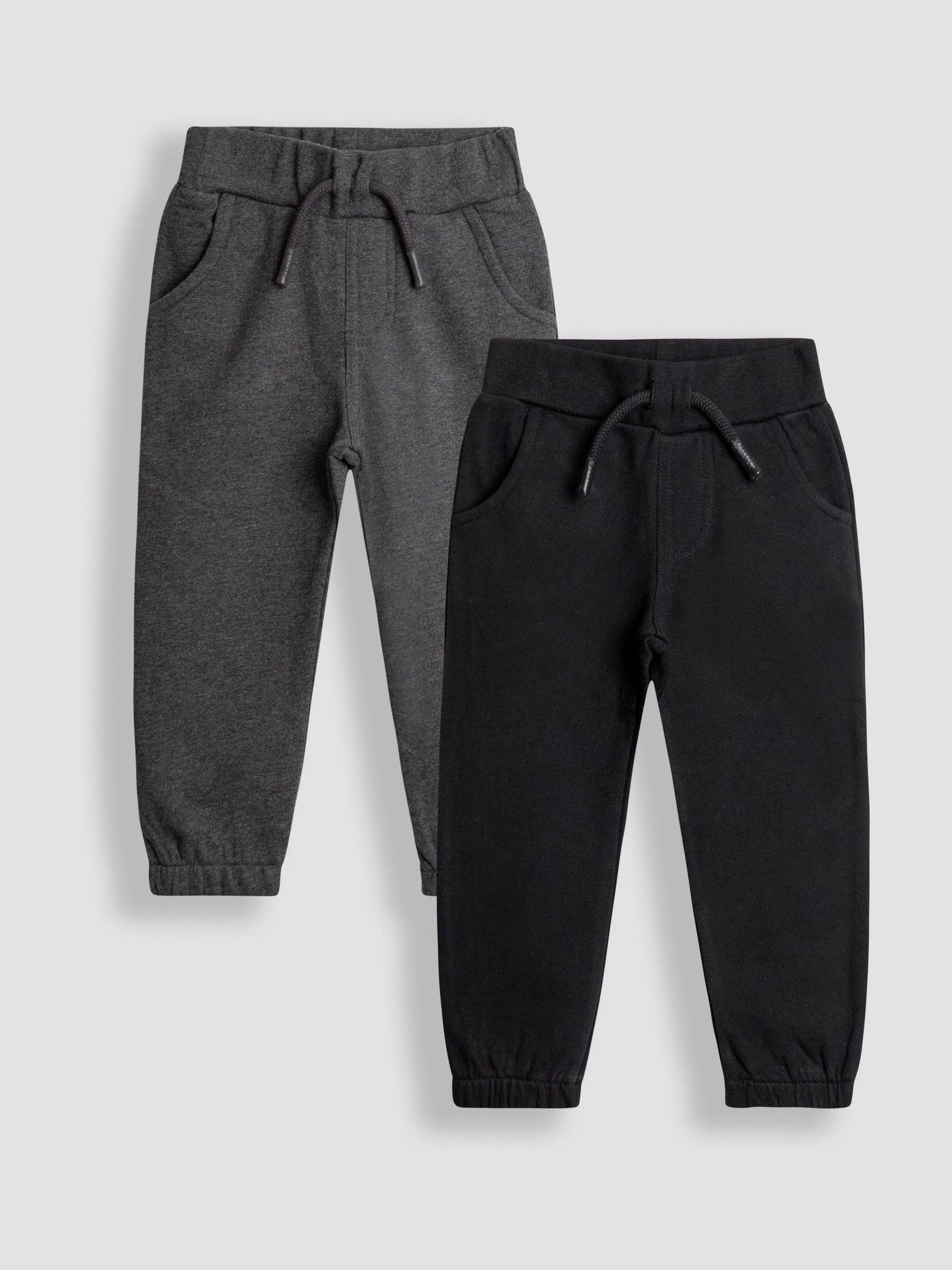 Charcoal Grey 2-Pack Relaxed Joggers - Image 1 of 5
