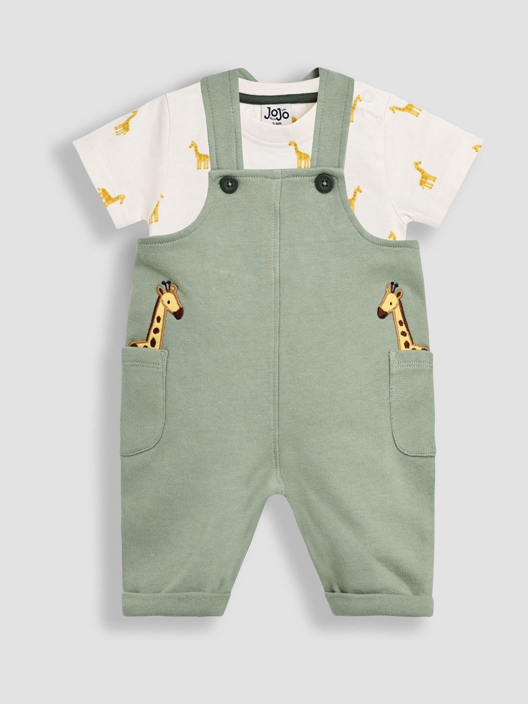 Green Dungarees Set - Image 1 of 7 Green Dungarees Set - Image 1 of 7