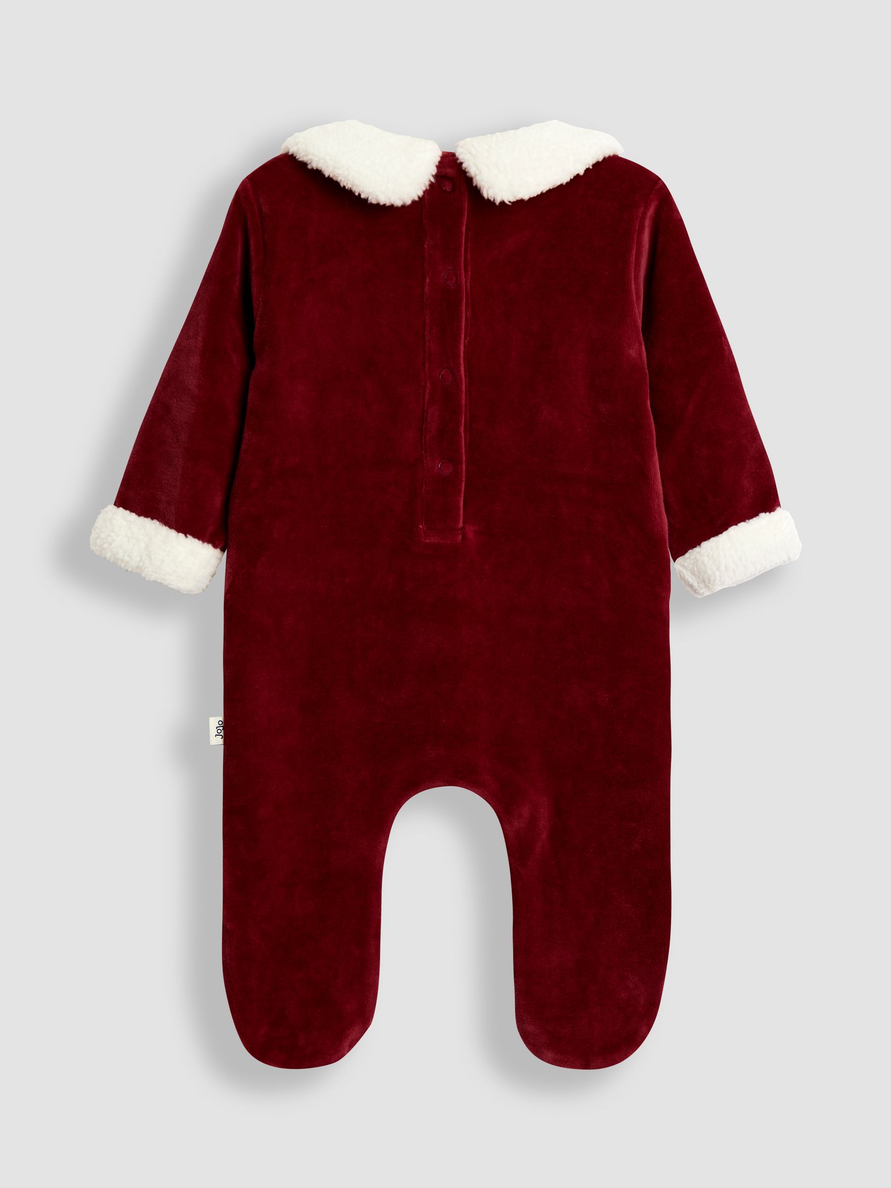 Red Santa My First Christmas Velour All-In-One & Hat Set - Image 3 of 6