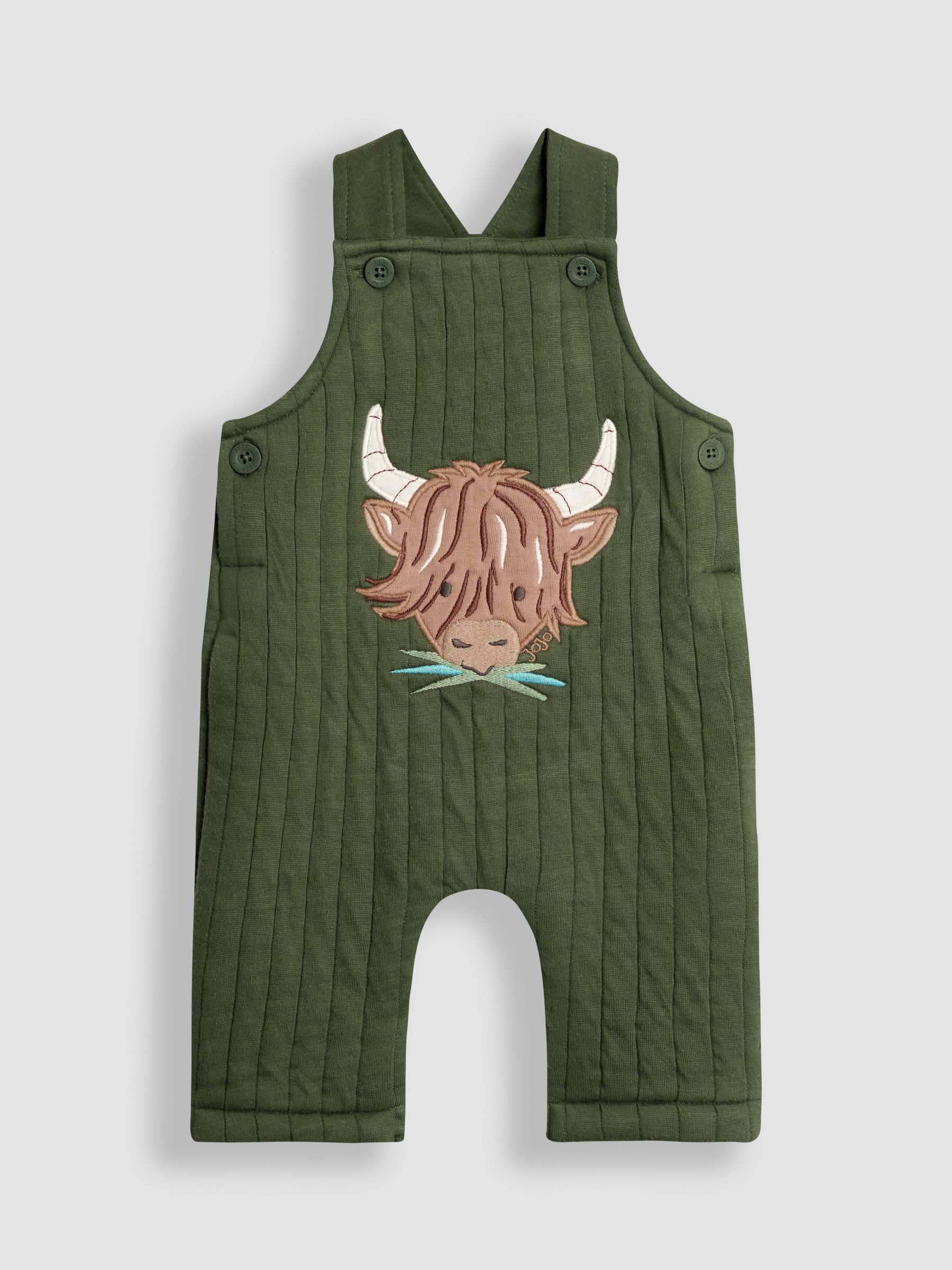 Green 2-Piece Quilted Dungarees & Top Set - Image 2 of 6