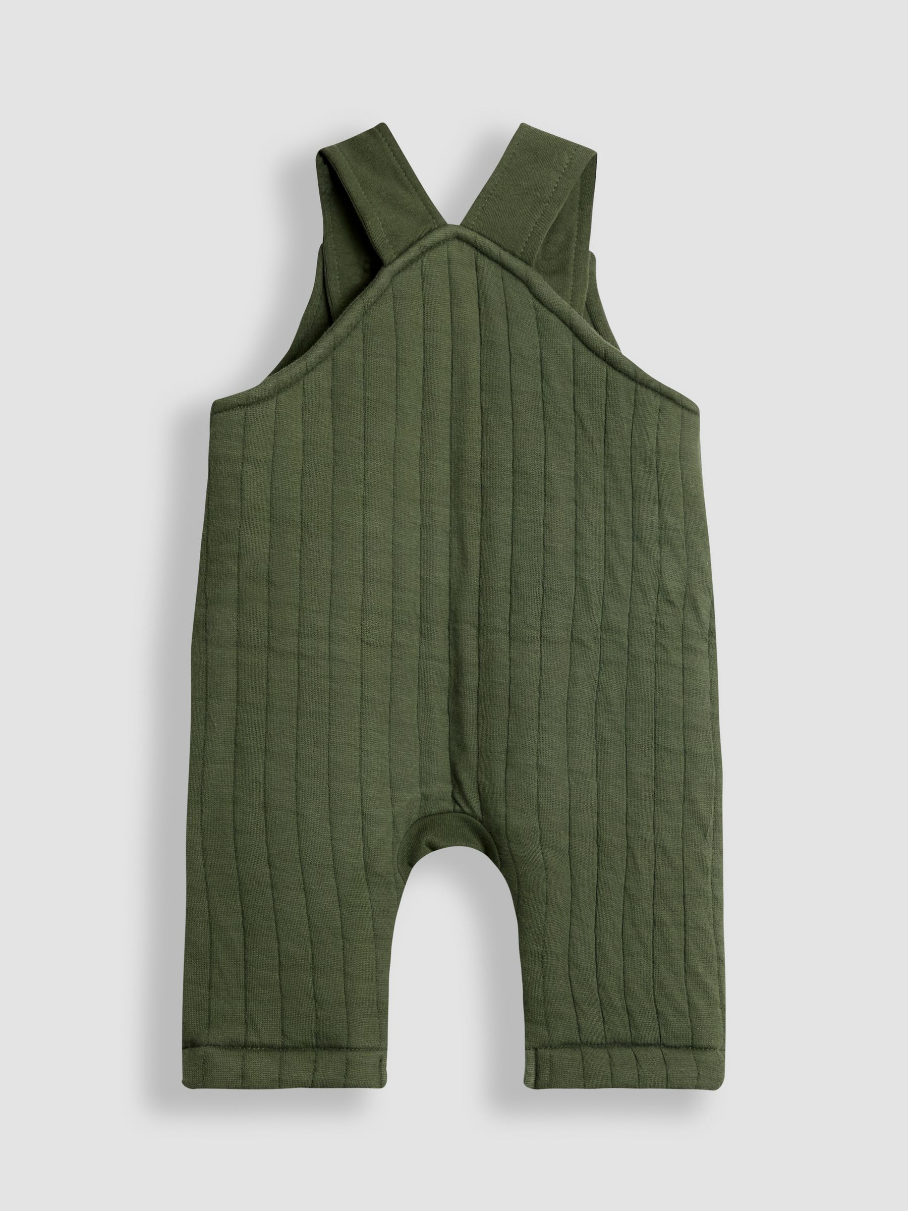 Green 2-Piece Quilted Dungarees & Top Set - Image 3 of 6
