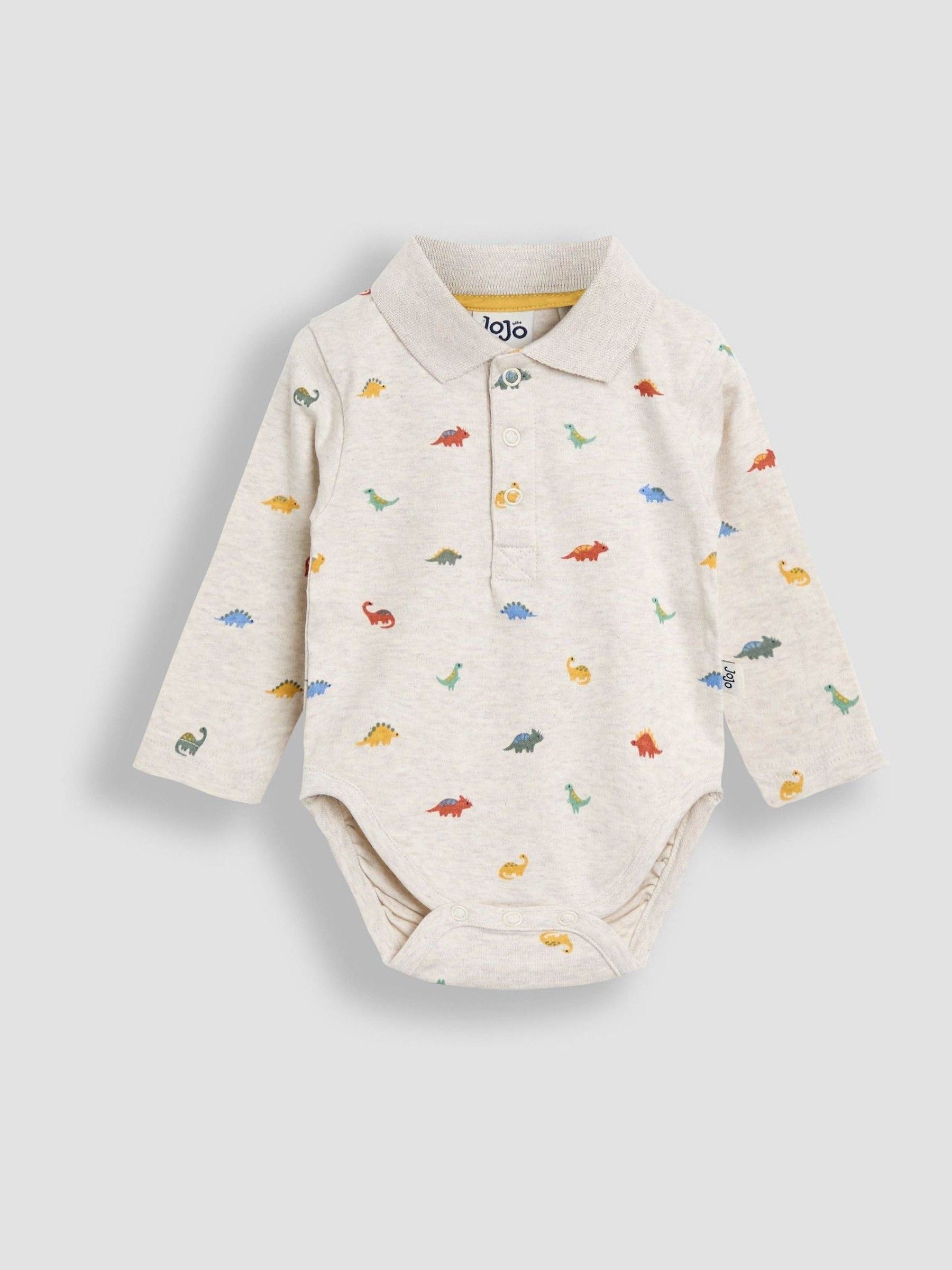 Neutral Dino Print Polo Body - Image 1 of 3