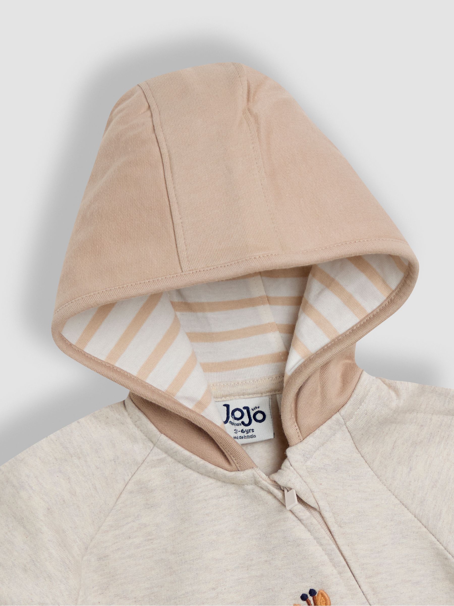 Natural Appliqué Hooded All in One - Image 3 of 4