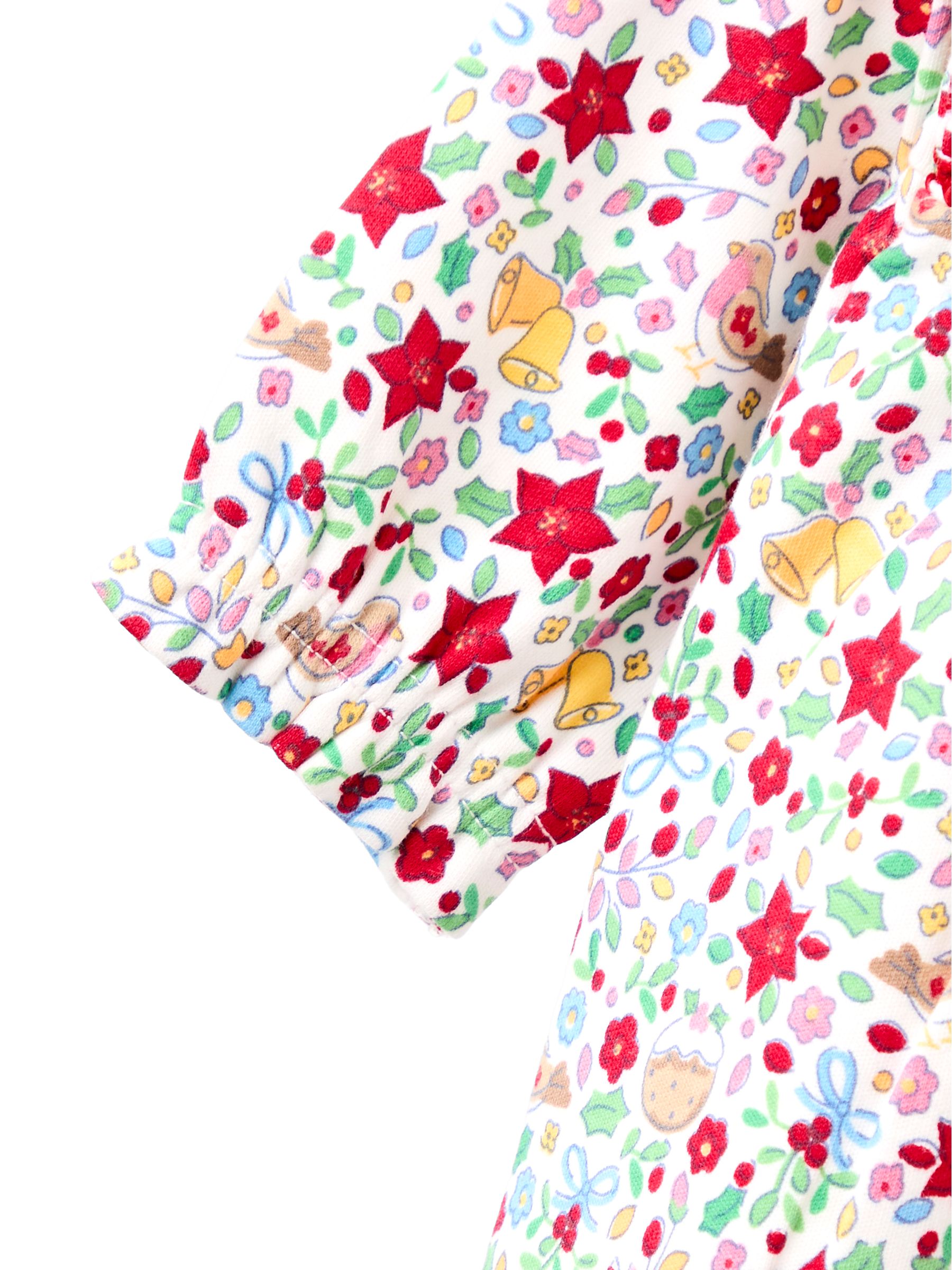 Plum Smocked Collared Christmas Dress - Image 4 of 4