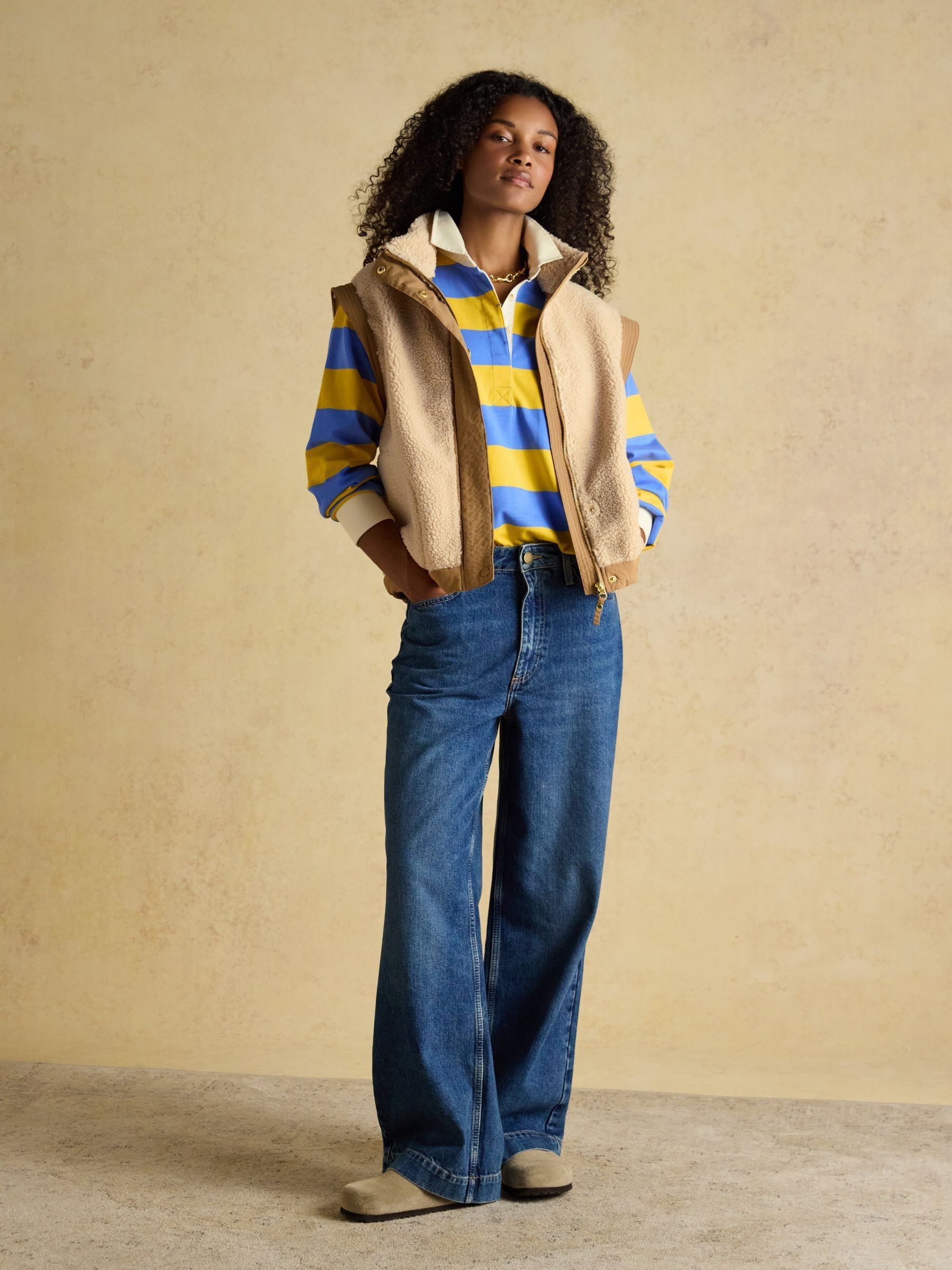 Cream 2 in 1 Borg Full Zip Fleece - Image 3 of 12