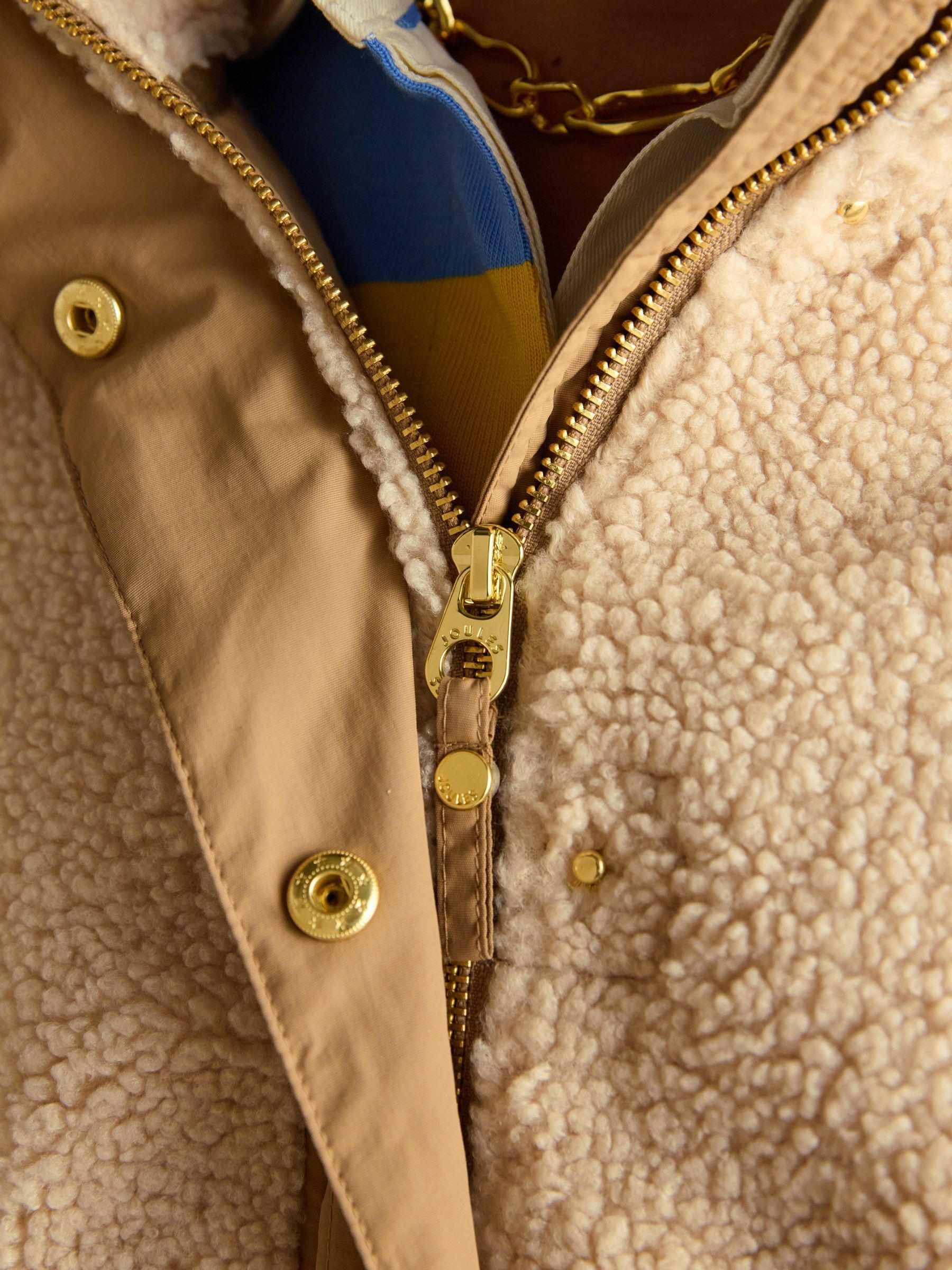 Cream 2 in 1 Borg Full Zip Fleece - Image 4 of 12