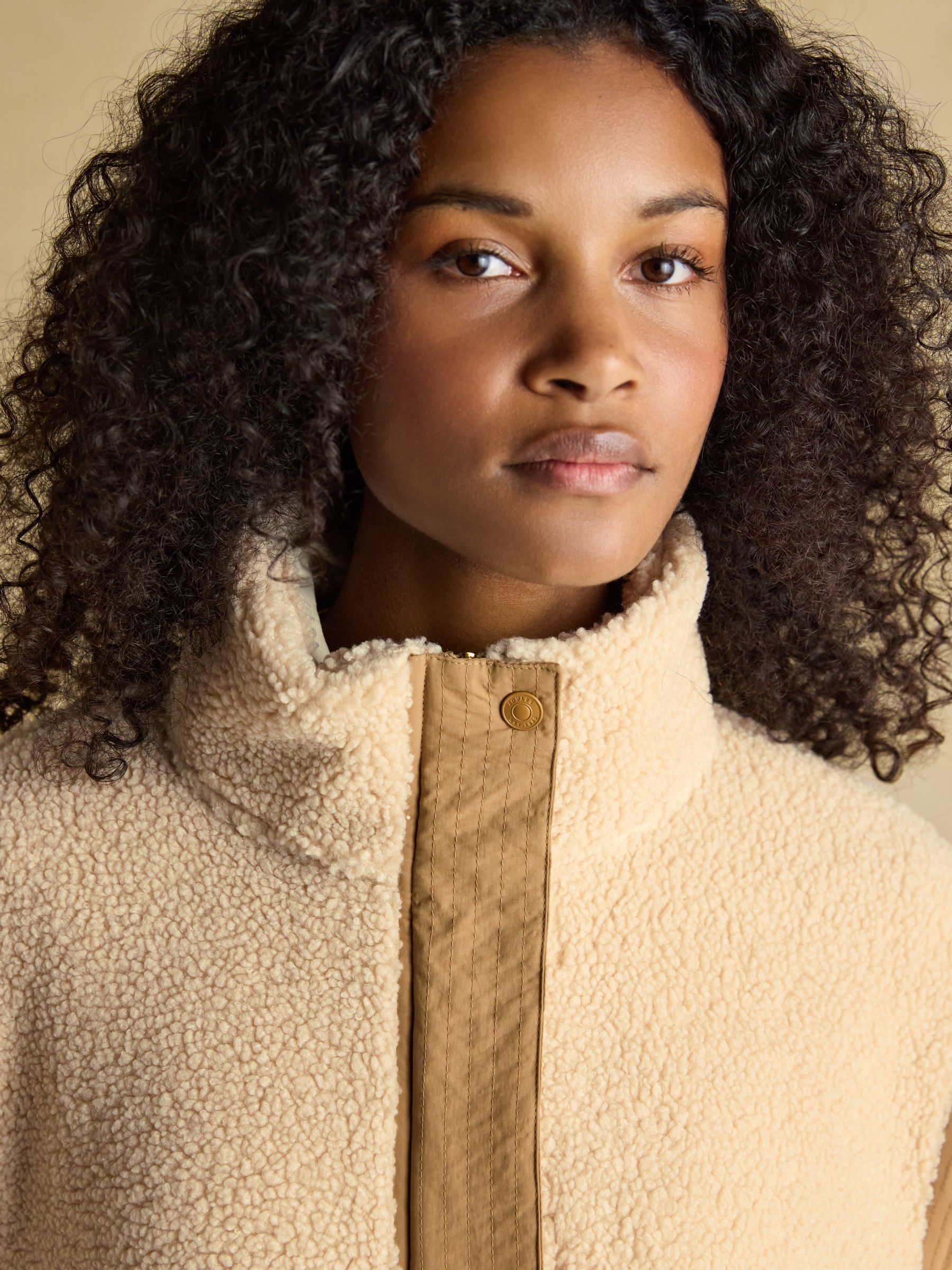 Cream 2 in 1 Borg Full Zip Fleece - Image 5 of 12