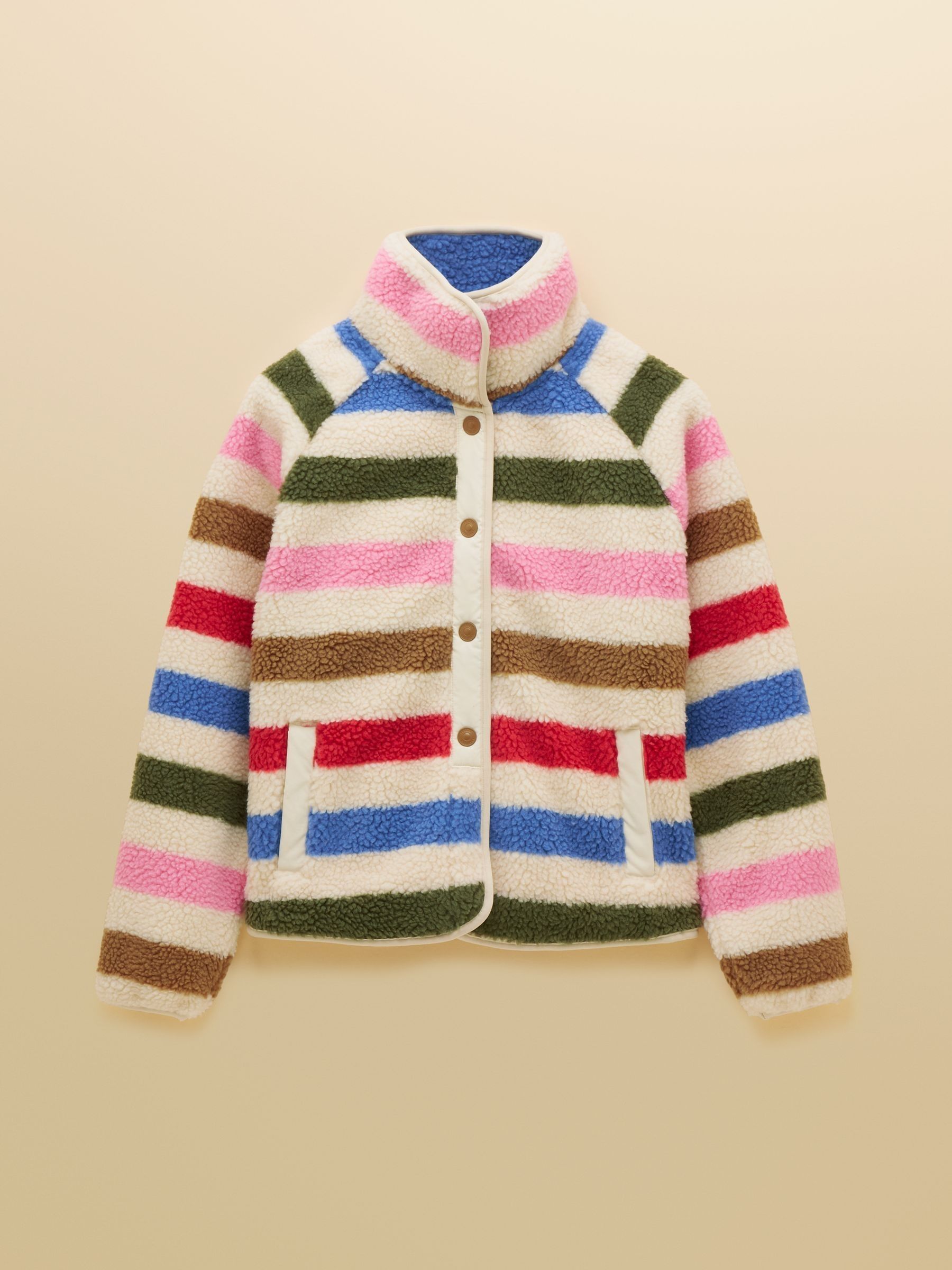 Borg Fleece Multi Bright Jacket - Image 12 of 12