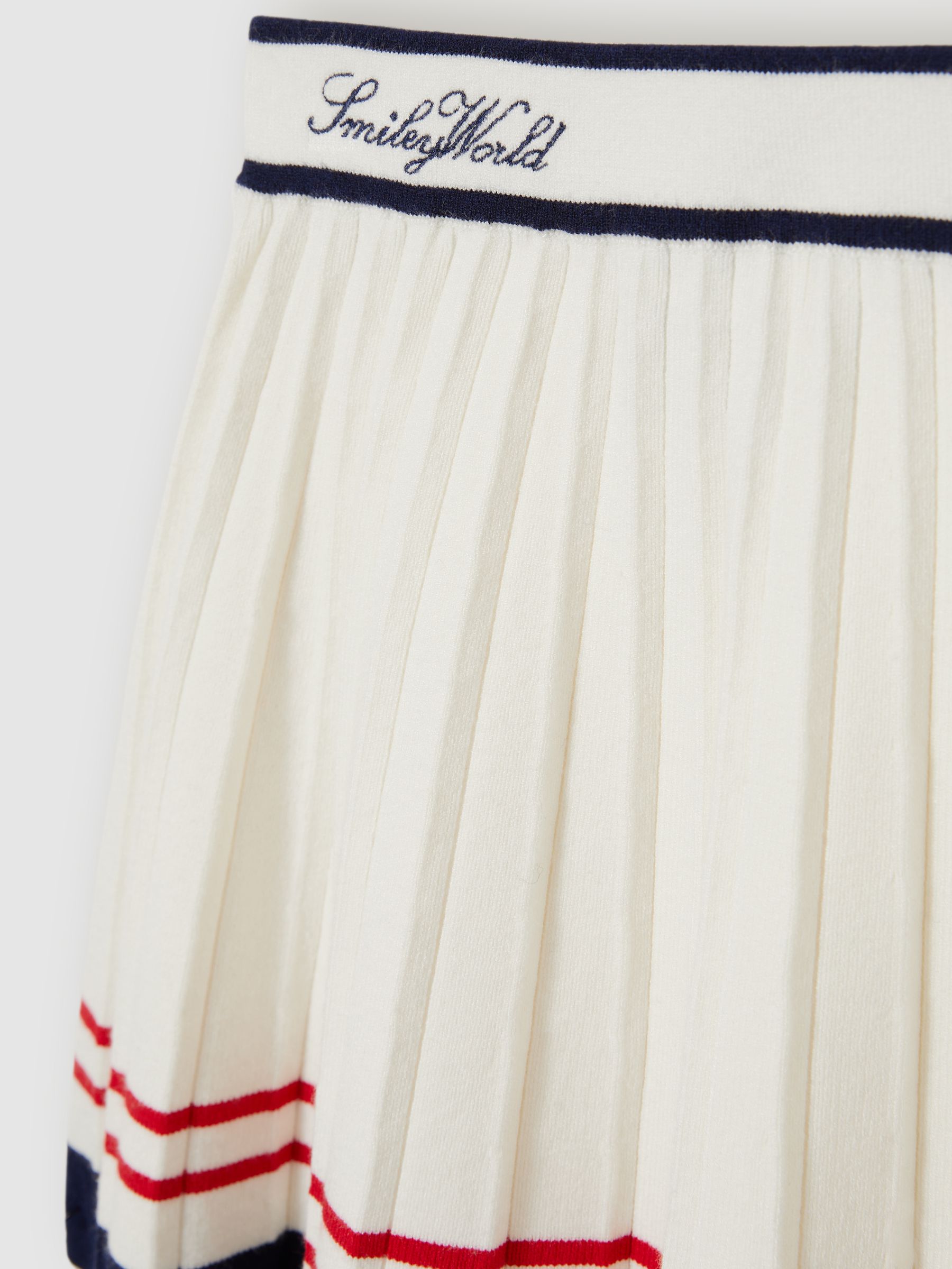 13-14 yrs SmileyWorld | Reiss Tennis Skirt in Off White - Image 5 of 5