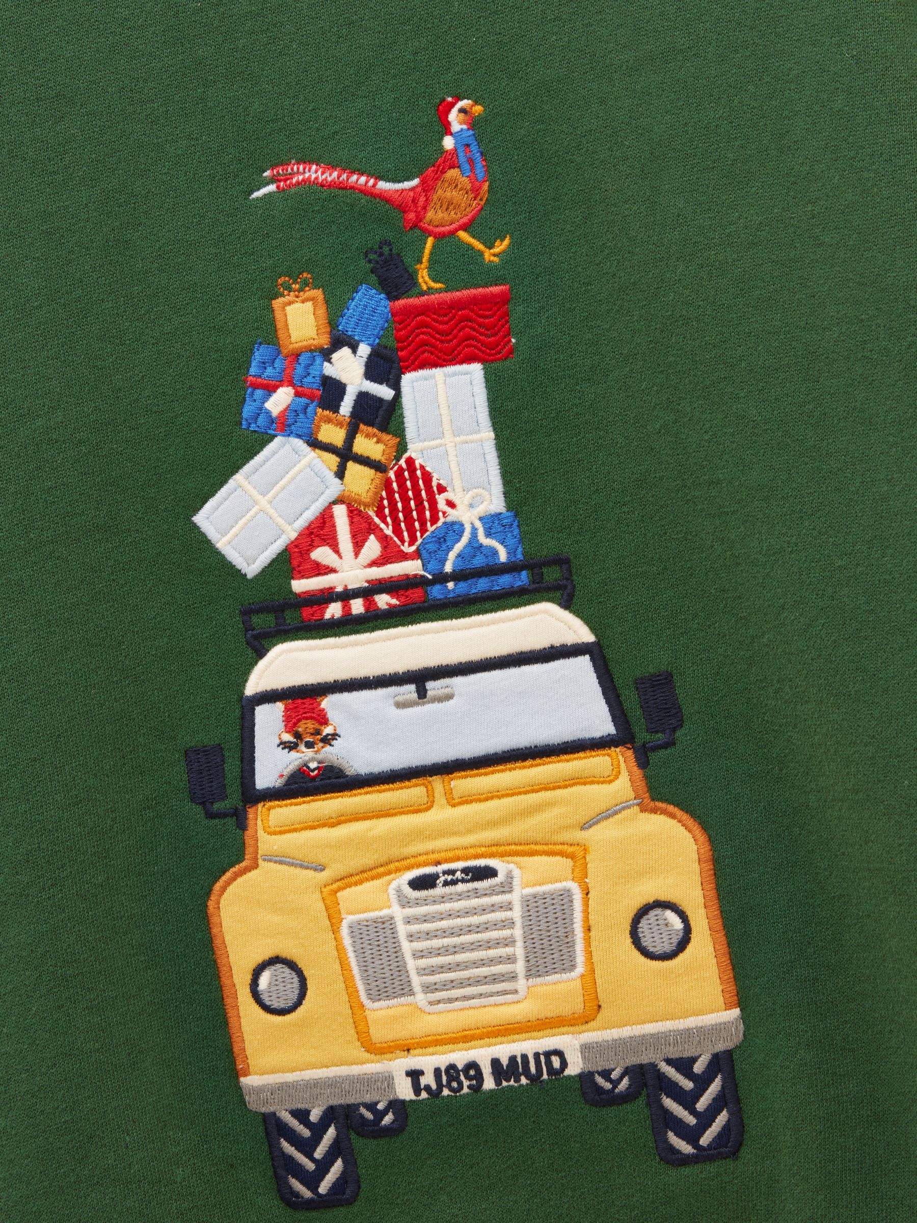 Boys' Dark Green Applique Sweatshirt - Image 5 of 7