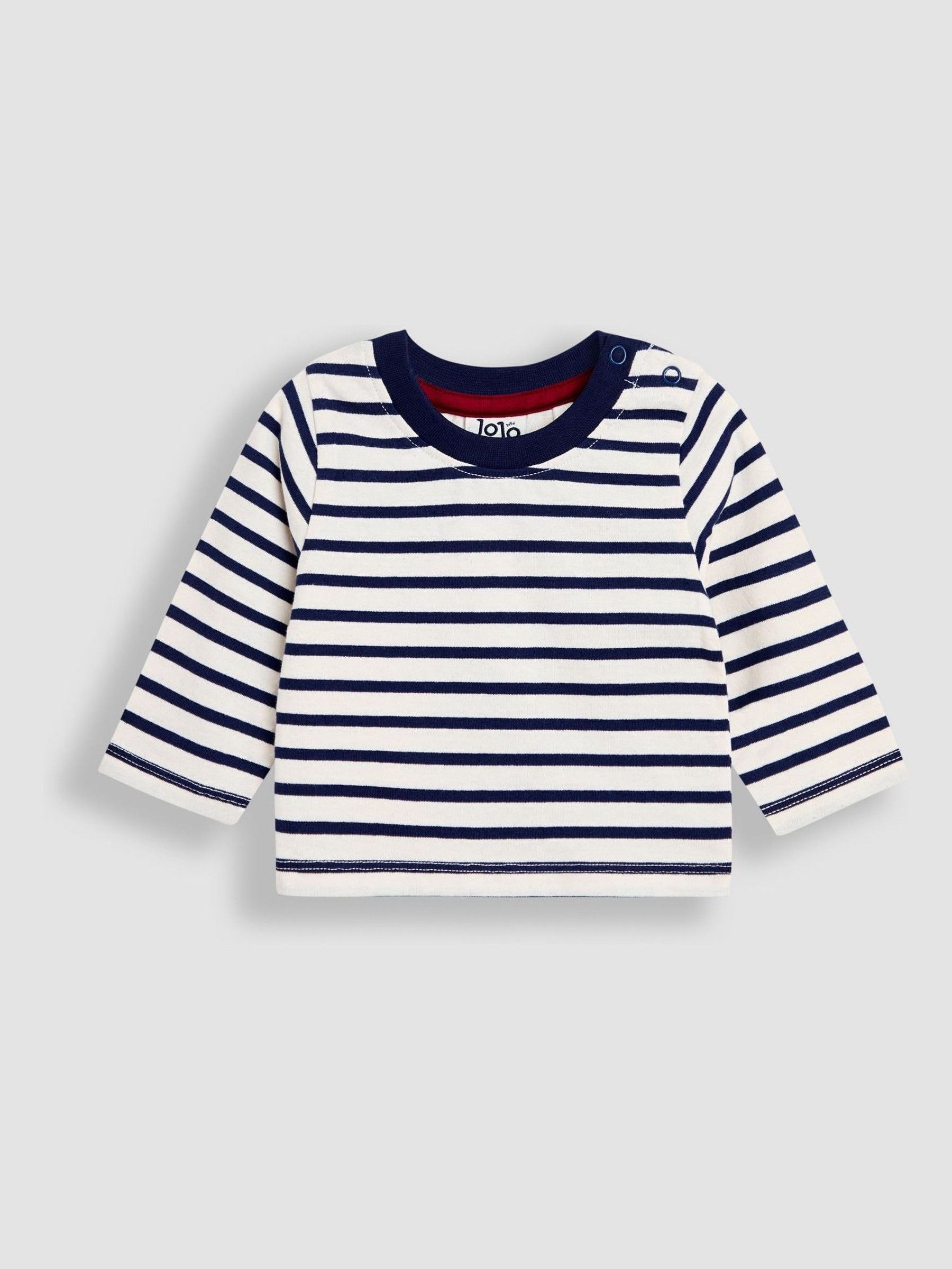Navy Blue 2-Piece Classic Cord Dungarees & Stripe Top Set - Image 4 of 6