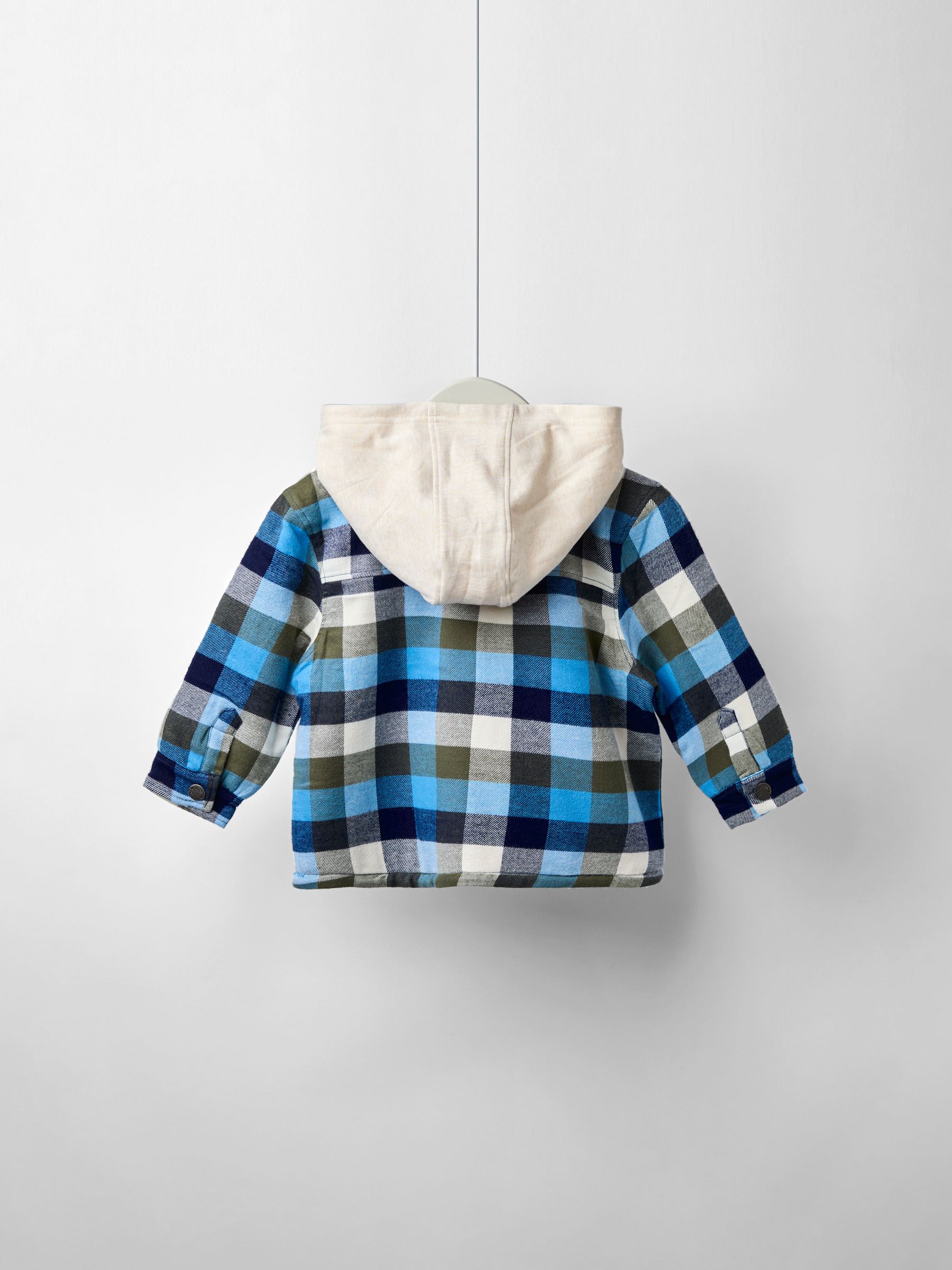 Green Check Borg Hooded Shacket - Image 2 of 5