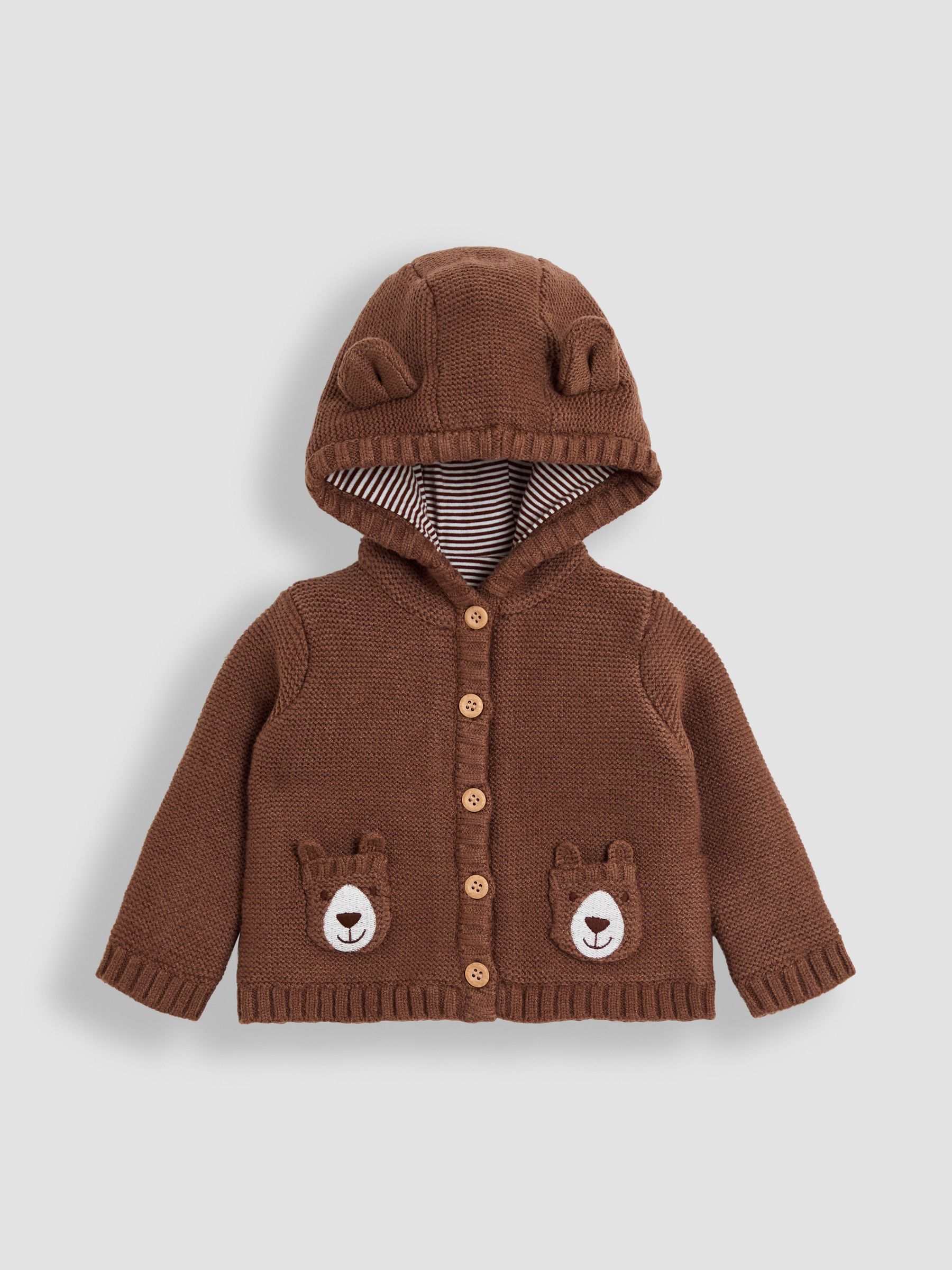 Brown Bear Pocket Cardigan - Image 1 of 5