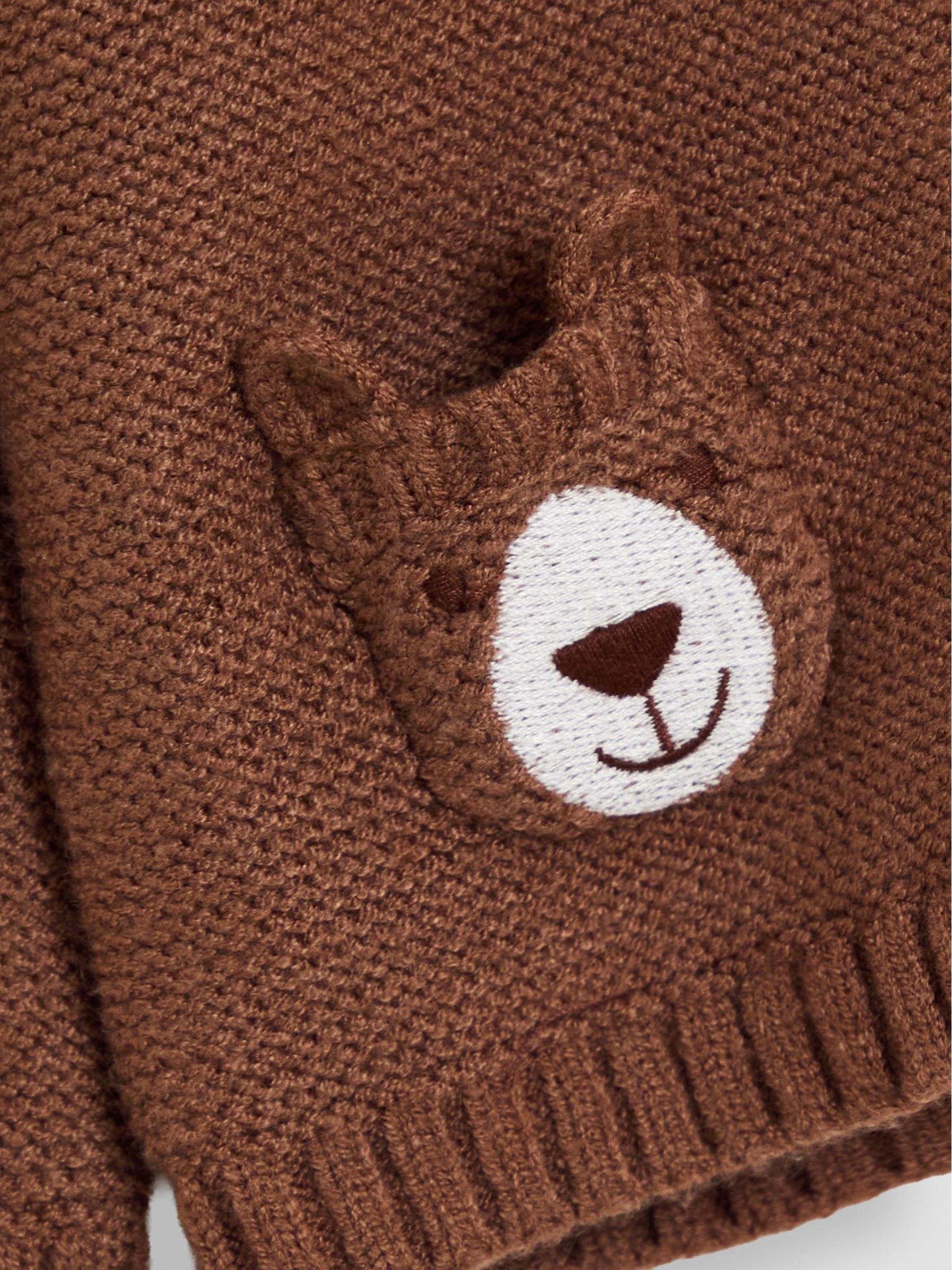 Brown Bear Pocket Cardigan - Image 4 of 5
