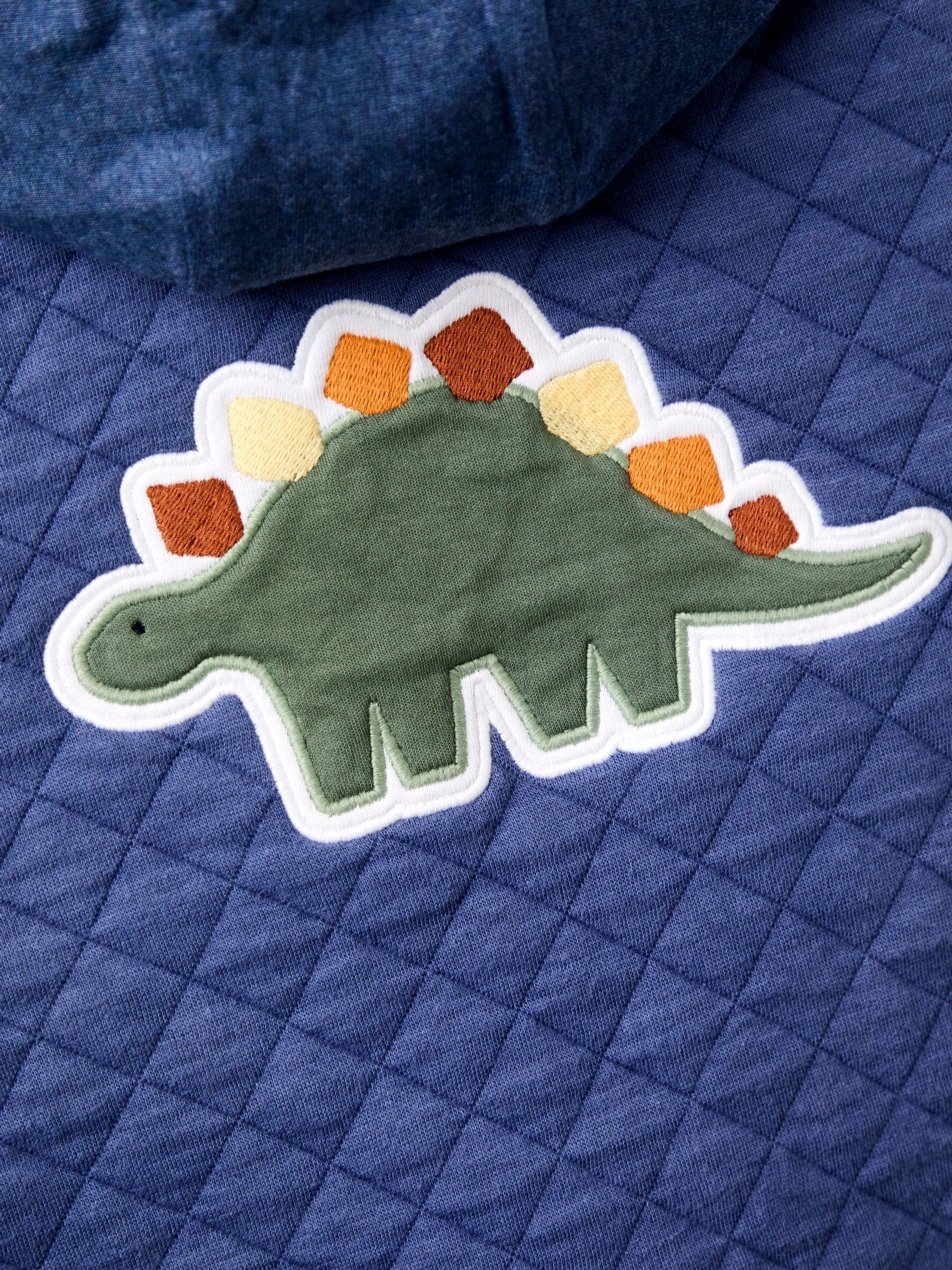 Blue Appliqué Quilted Bomber Jacket - Image 5 of 5
