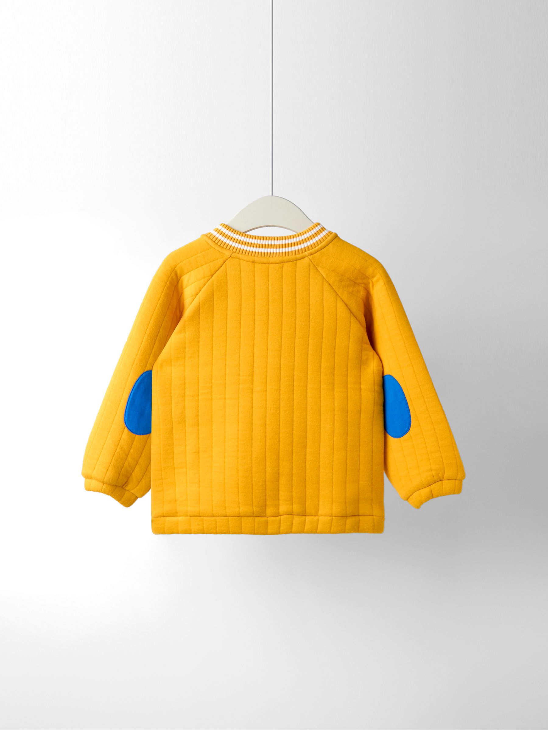 Yellow Appliqué Quilted Bomber Jacket - Image 2 of 4