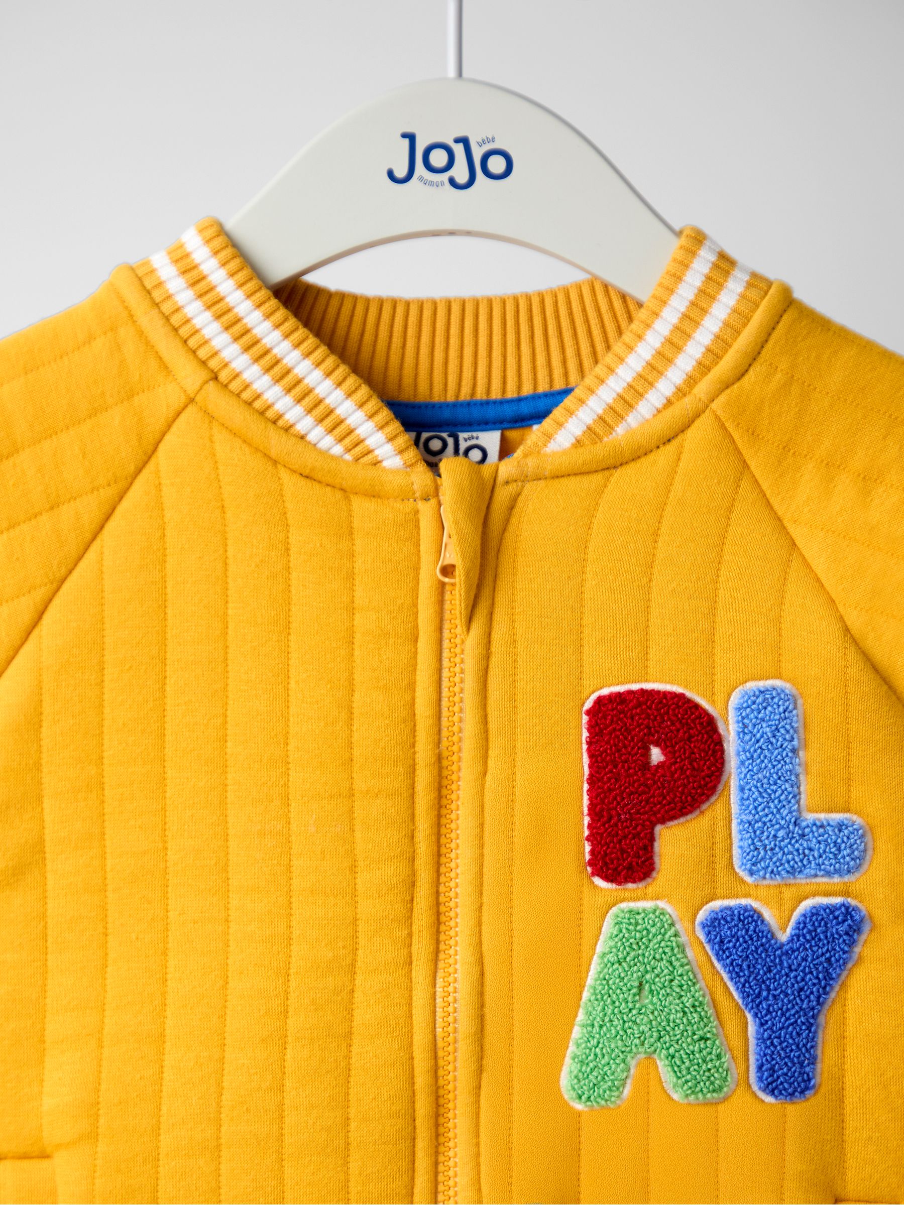 Yellow Appliqué Quilted Bomber Jacket - Image 3 of 4
