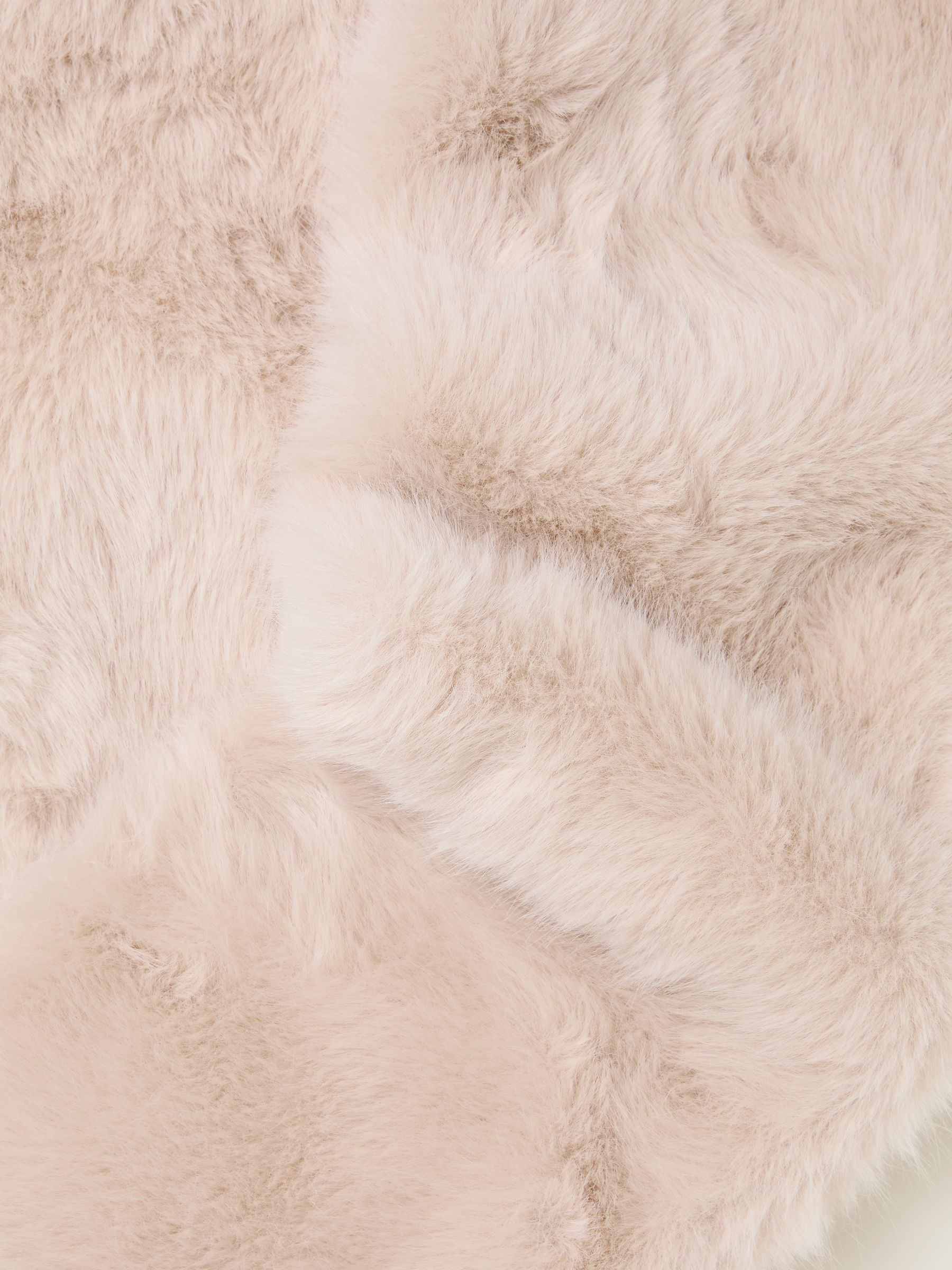 Ivory Faux Fur Scarf - Image 2 of 2