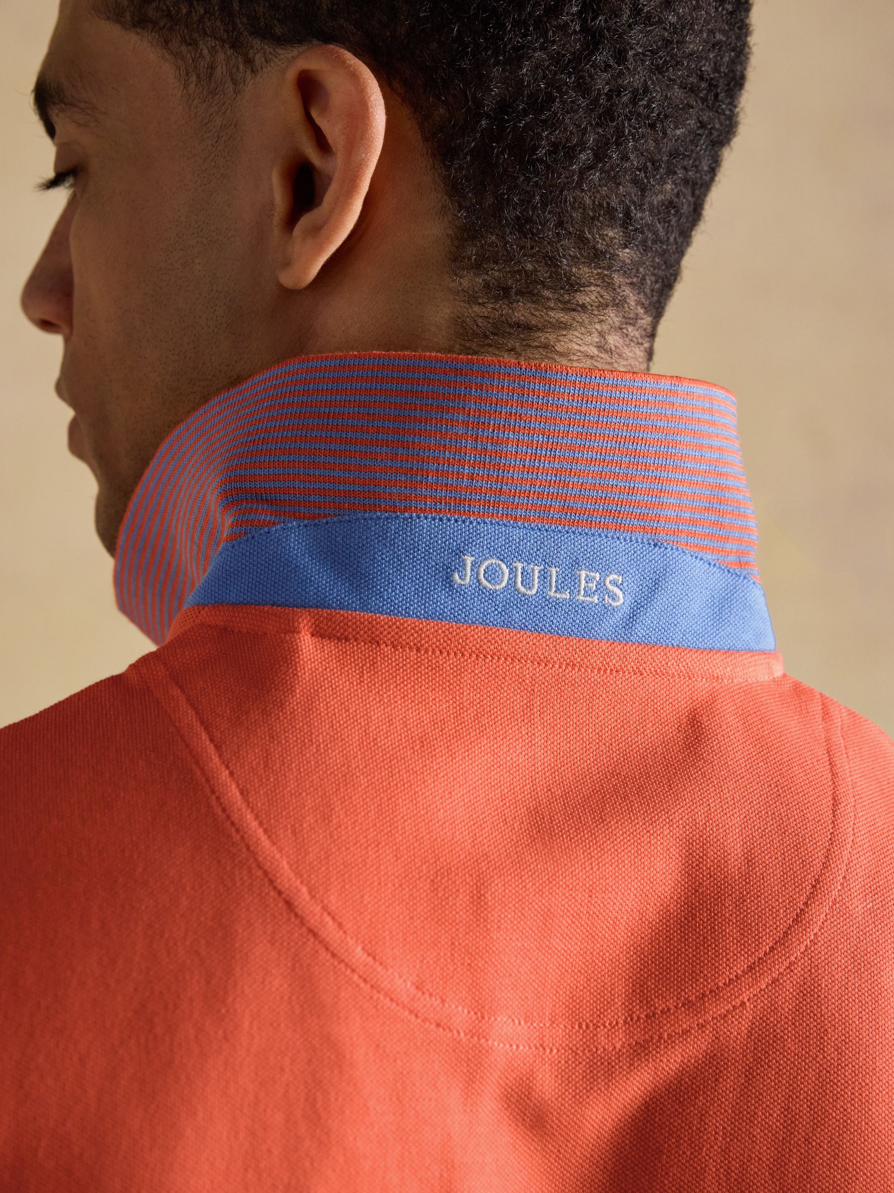 Woody Bright Orange Cotton Pique Polo Shirt - Image 8 of 9