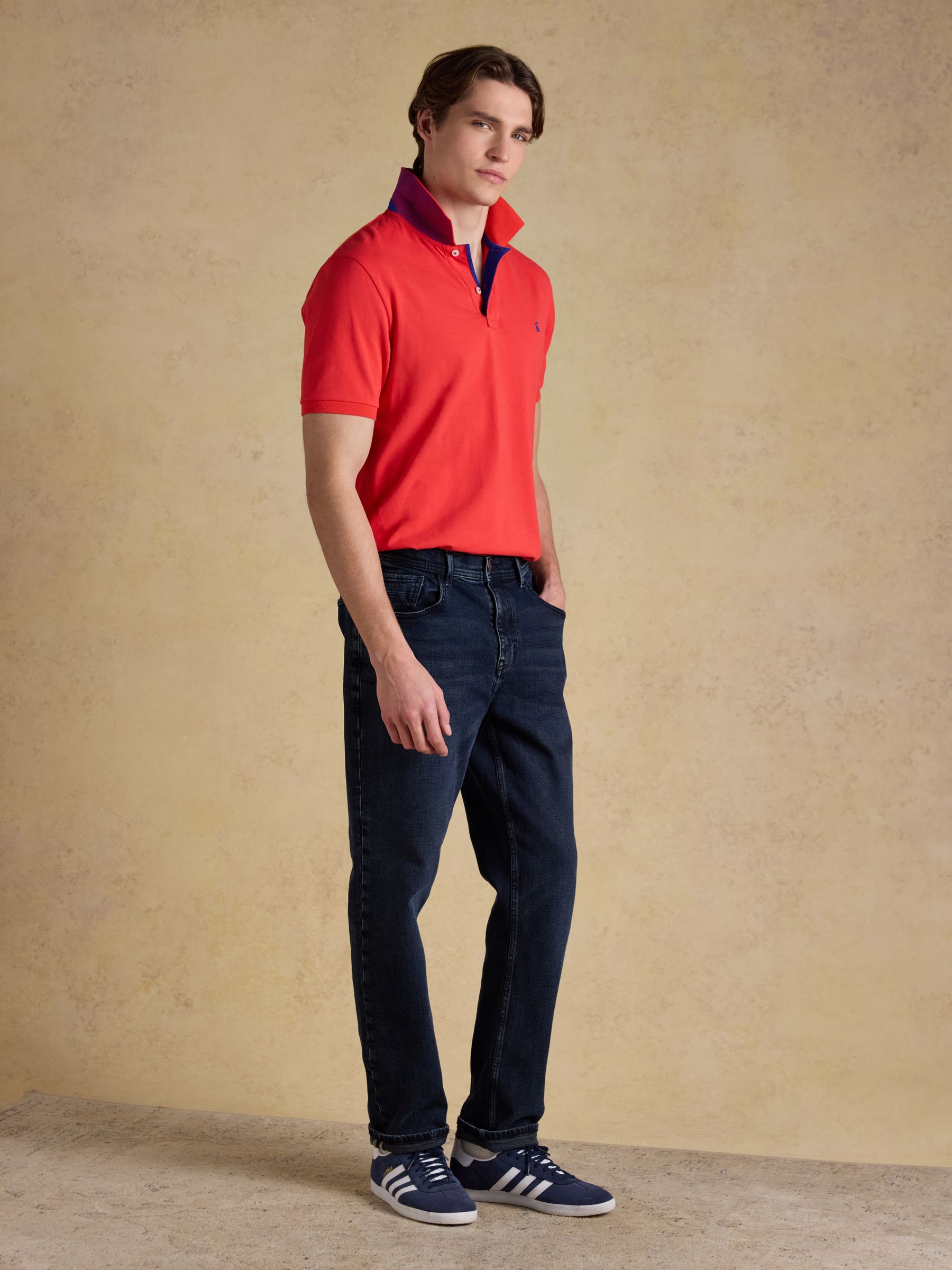 Woody Red Cotton Pique Short Sleeve Polo Shirt - Image 3 of 9