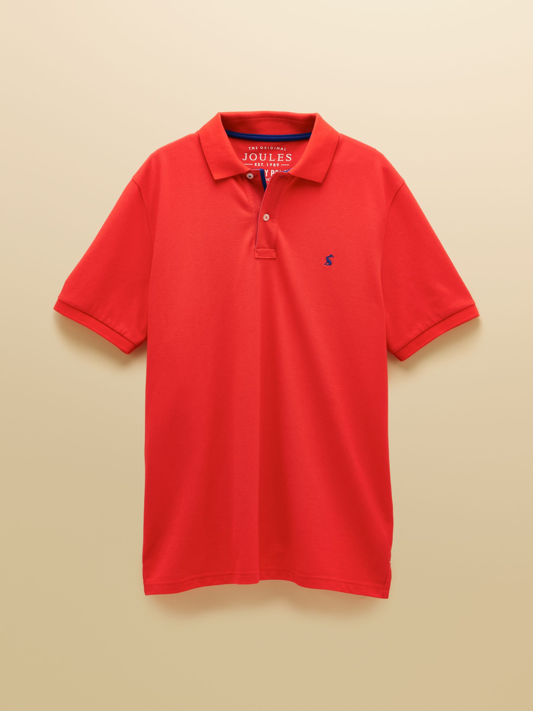 Woody Red Cotton Pique Short Sleeve Polo Shirt - Image 9 of 9