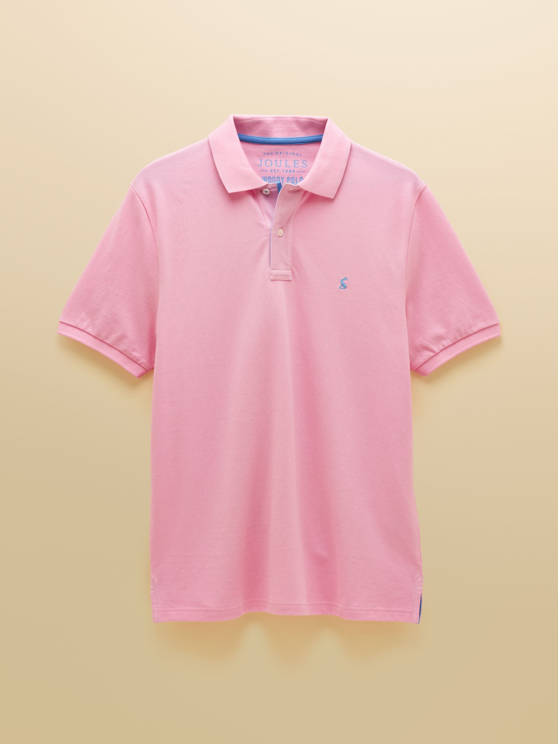Woody Light Pink Cotton Pique Short Sleeve Polo Shirt - Image 10 of 10