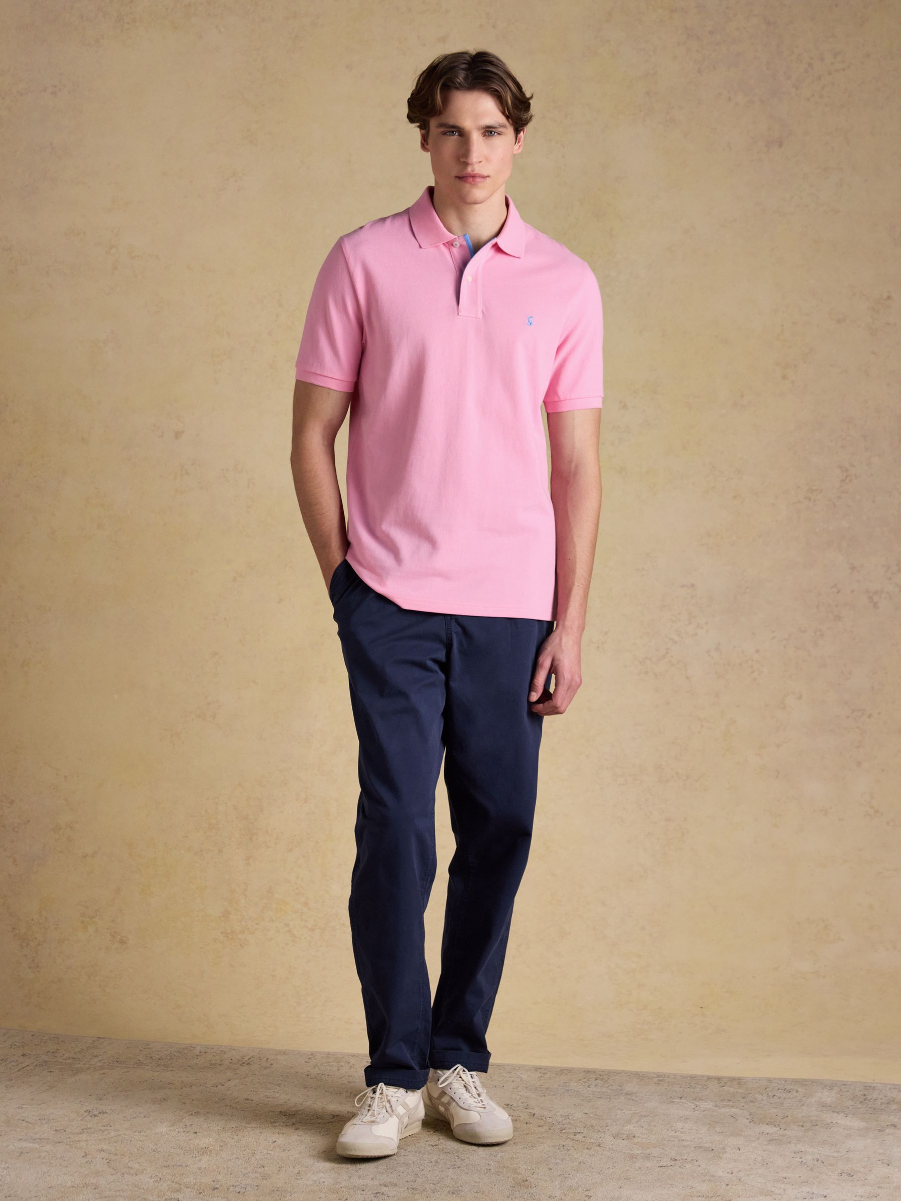 Woody Light Pink Cotton Pique Short Sleeve Polo Shirt - Image 5 of 10