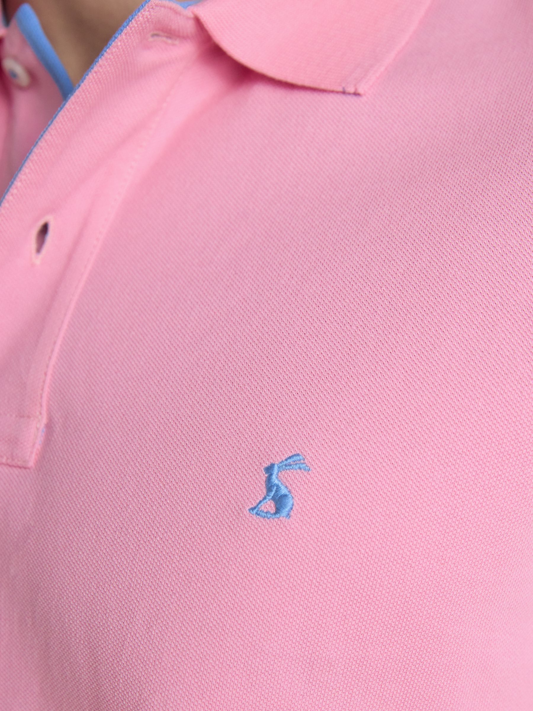 Woody Light Pink Cotton Pique Short Sleeve Polo Shirt - Image 9 of 10