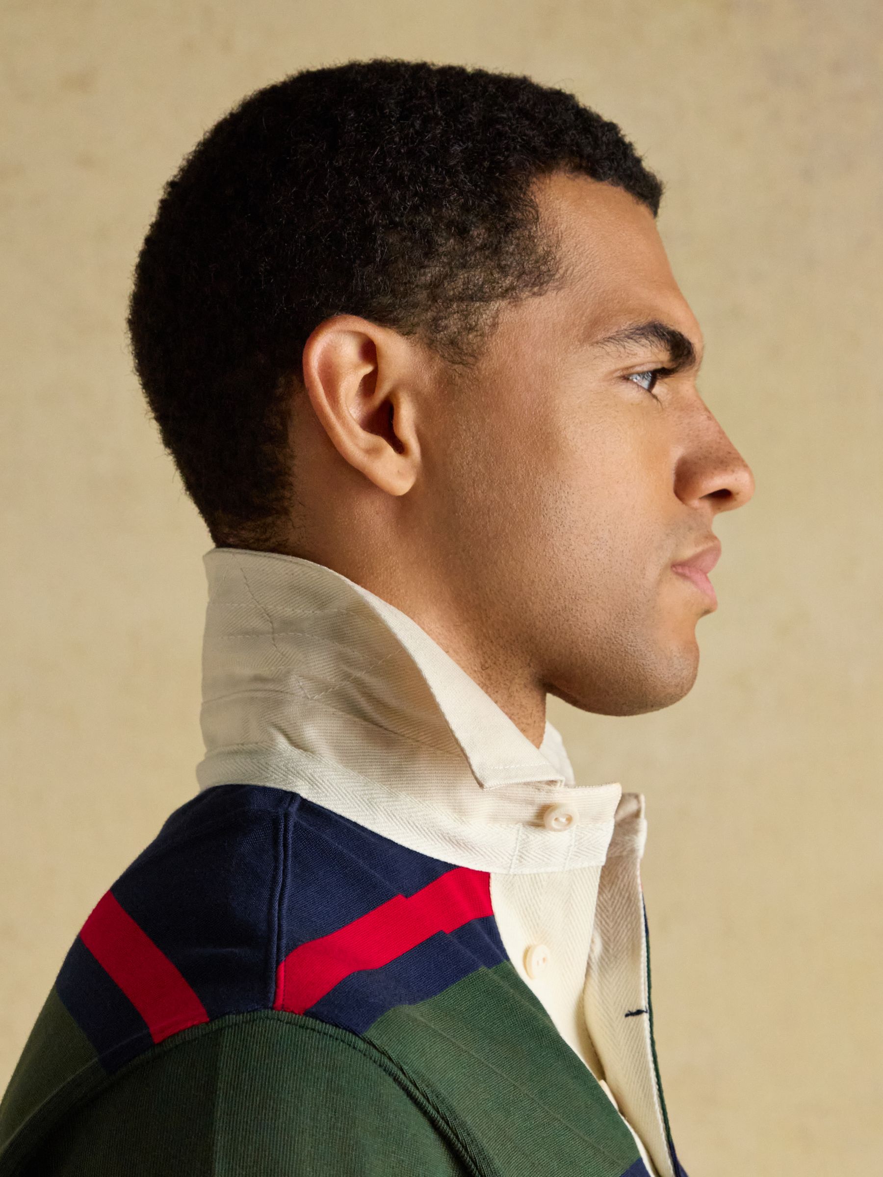 Rugby Club Navy & Green Stripe Long Sleeve Shirt - Image 6 of 11