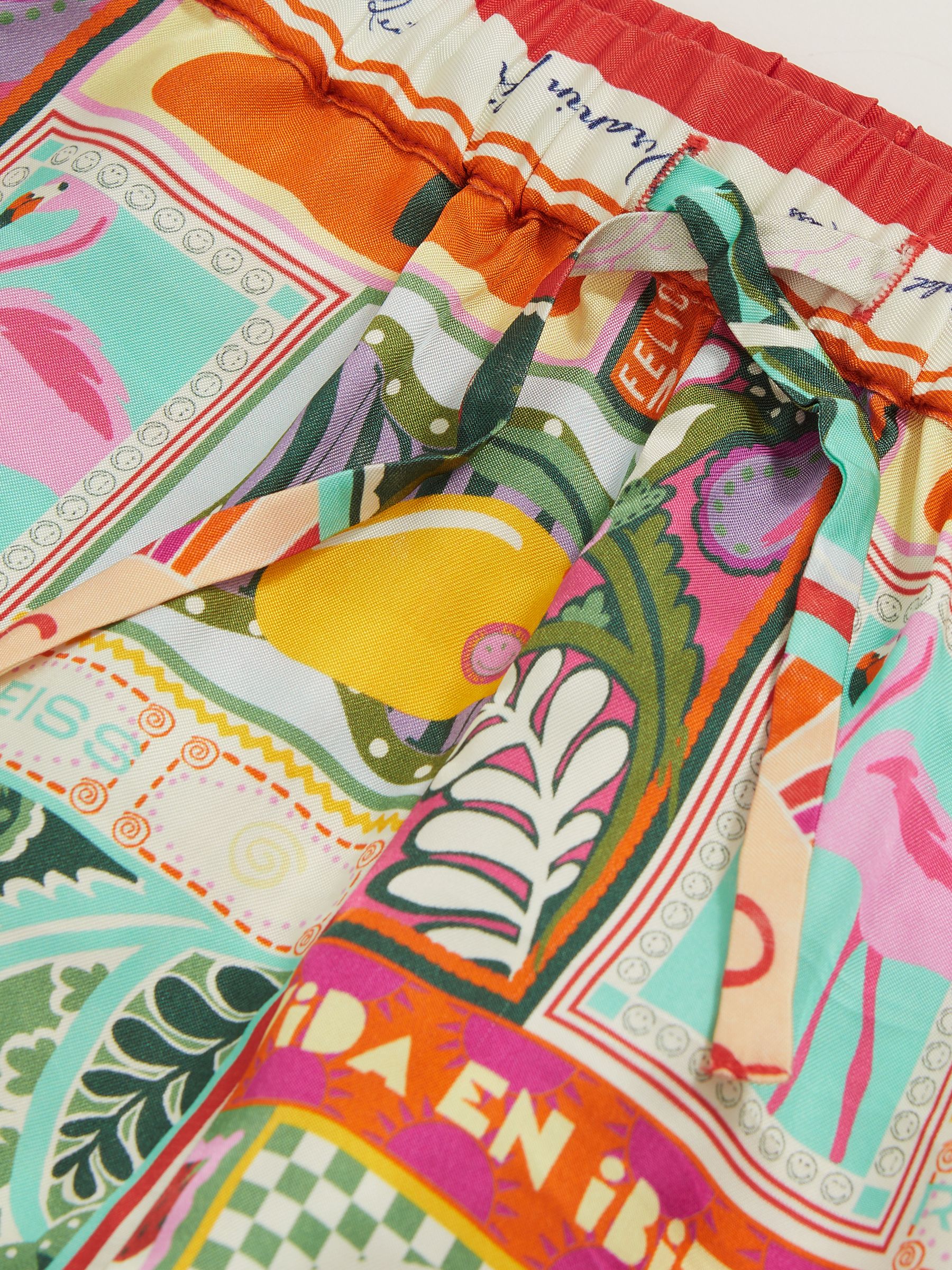 9-13 yrs SmileyWorld | Reiss Motif-Print Shorts in Multi - Image 4 of 4