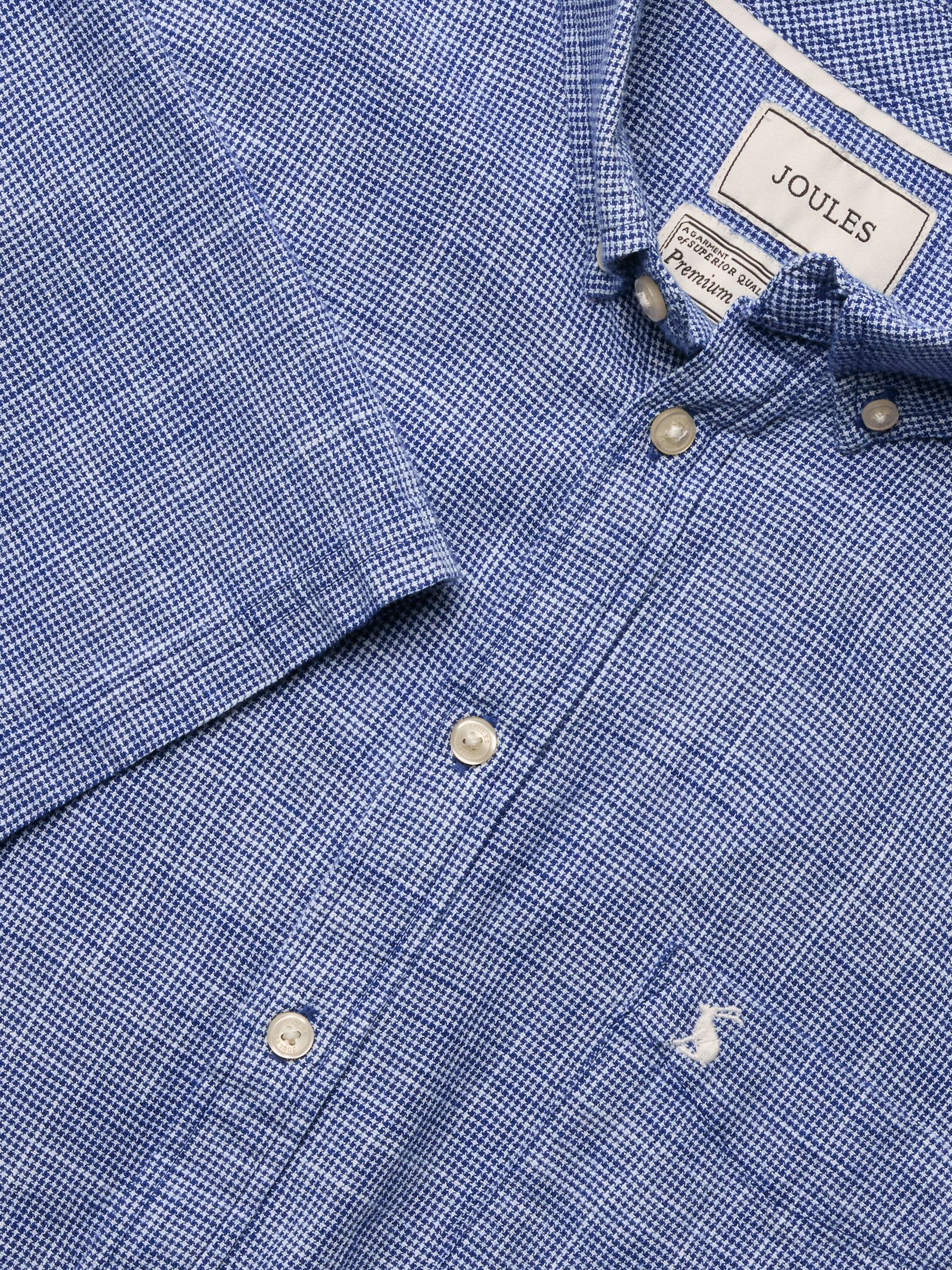 Blue Puppytooth Short Sleeve Classic Fit Shirt - Image 2 of 8