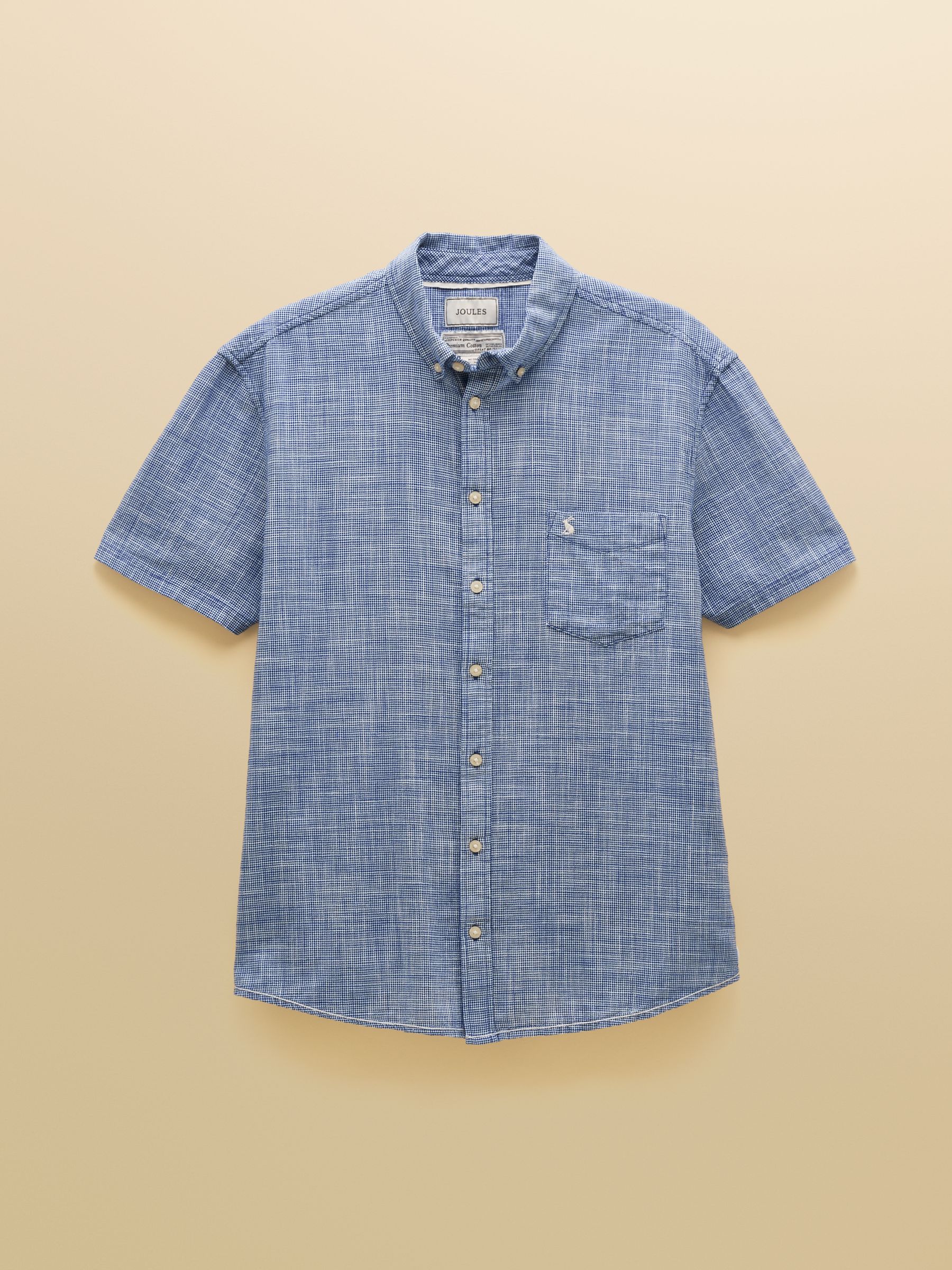Blue Short Sleeve Classic Fit Shirt - Image 7 of 7