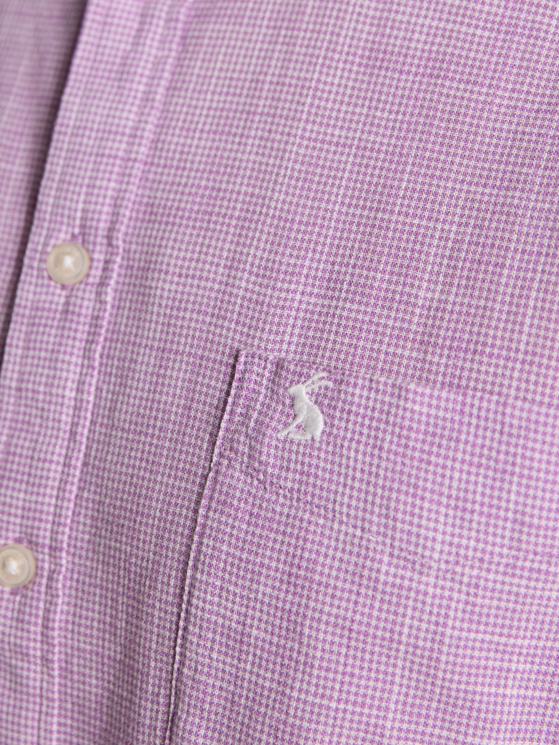 Purple Puppytooth Short Sleeve Classic Fit Shirt - Image 6 of 9