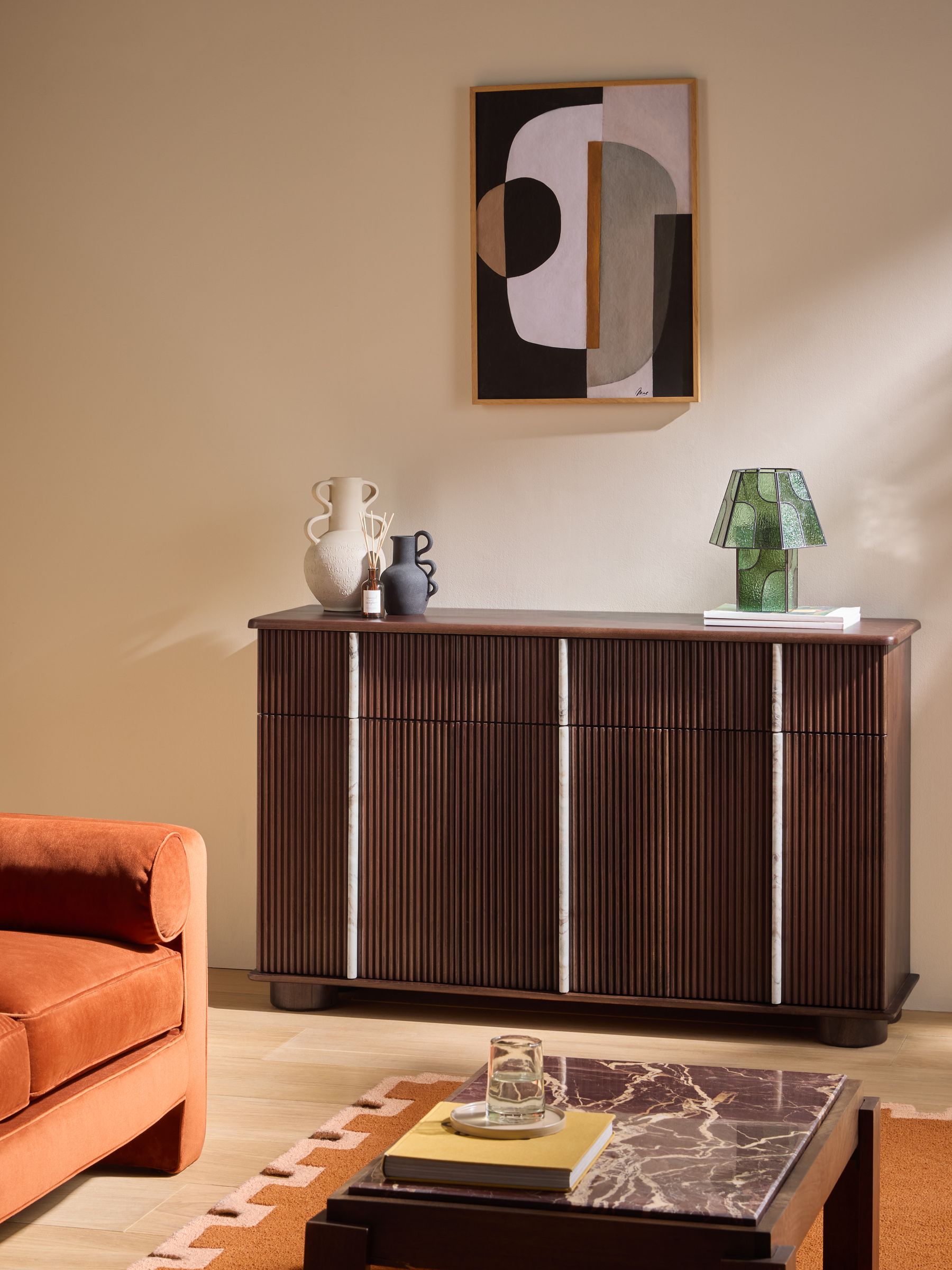 Daliah Sideboard in Dark Mango - Image 1 of 8 Daliah Sideboard in Dark Mango - Image 1 of 8