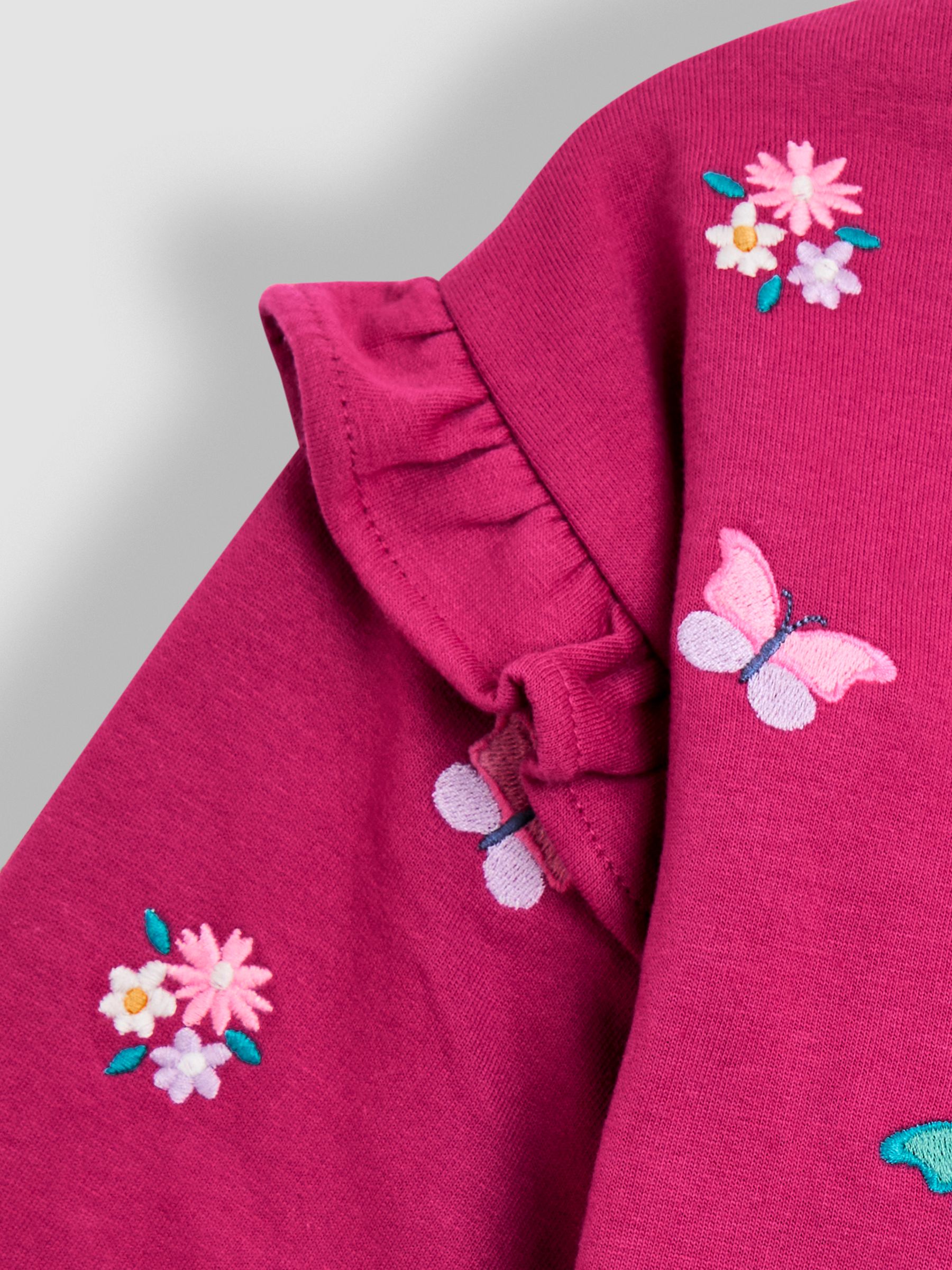 Purple Butterfly Embroidered Sweatshirt & Legging Set - Image 6 of 6