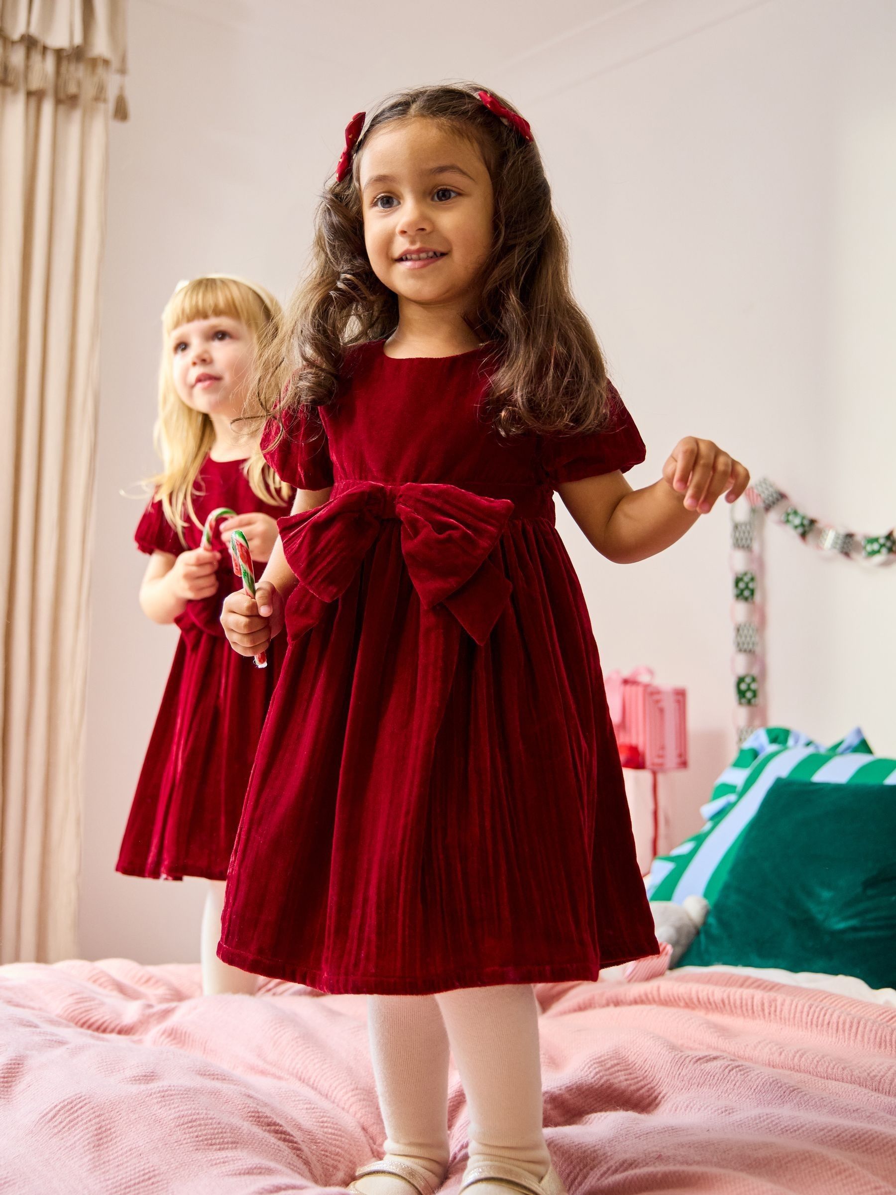 toddler burgundy velvet dress Ibtom Castle Toddler Baby Girls Velvet Tutu Dress Long Sleeve Princess Christmas Birthday Party Wedding Pageant Communion Dresses Fall Winter Clothes