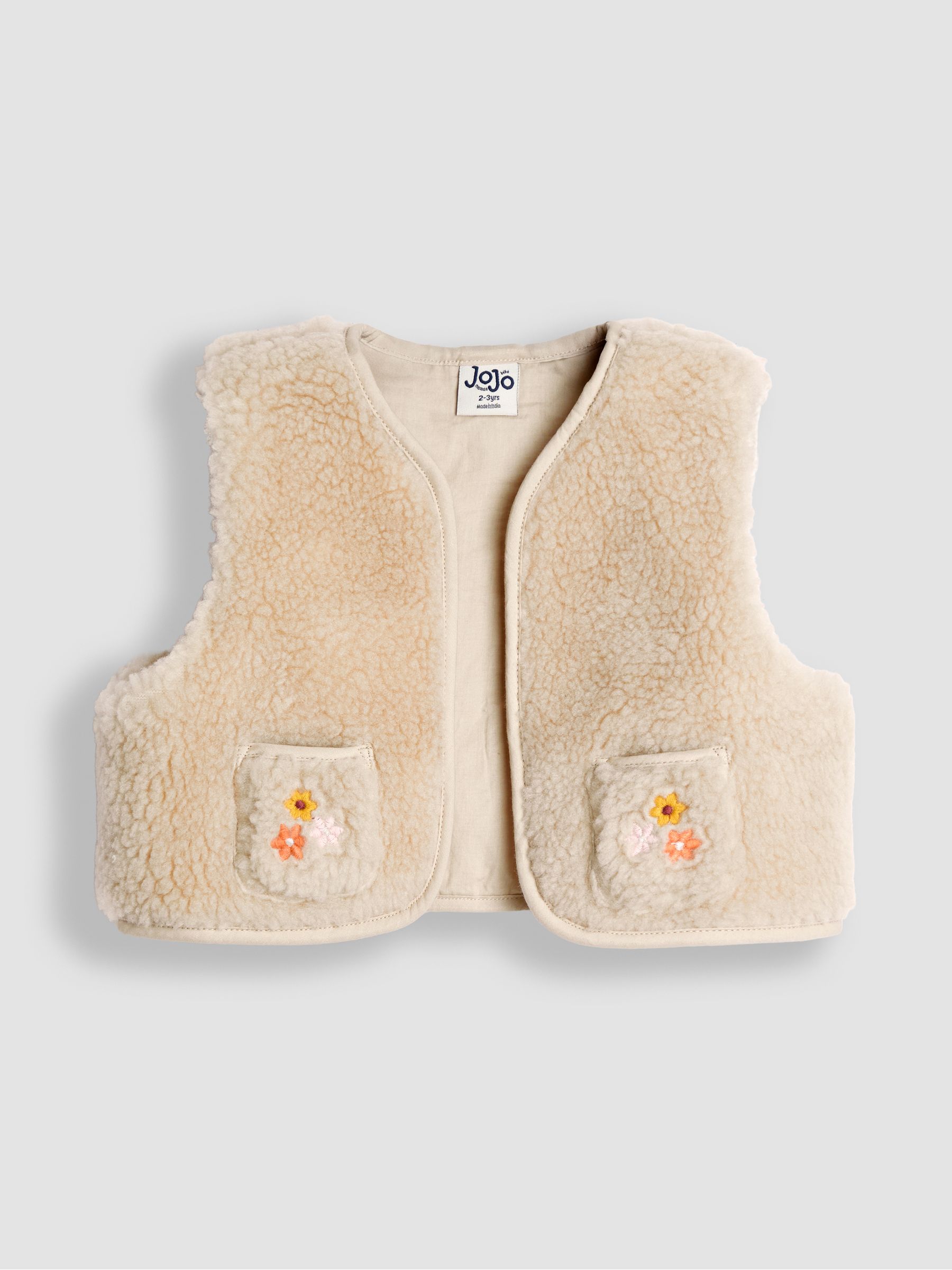 Olive Green Floral Embroidered Dress & Gilet Set | JoJo Maman Bébé USA