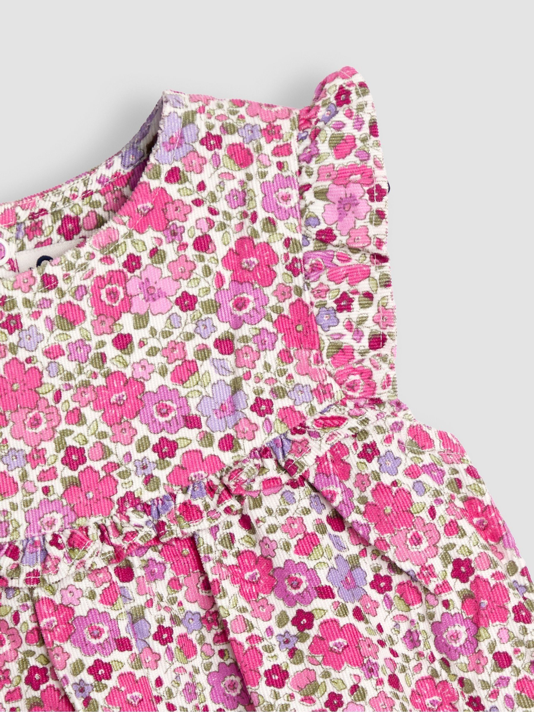Pink Floral Cord Dress & Body Set - Image 6 of 6