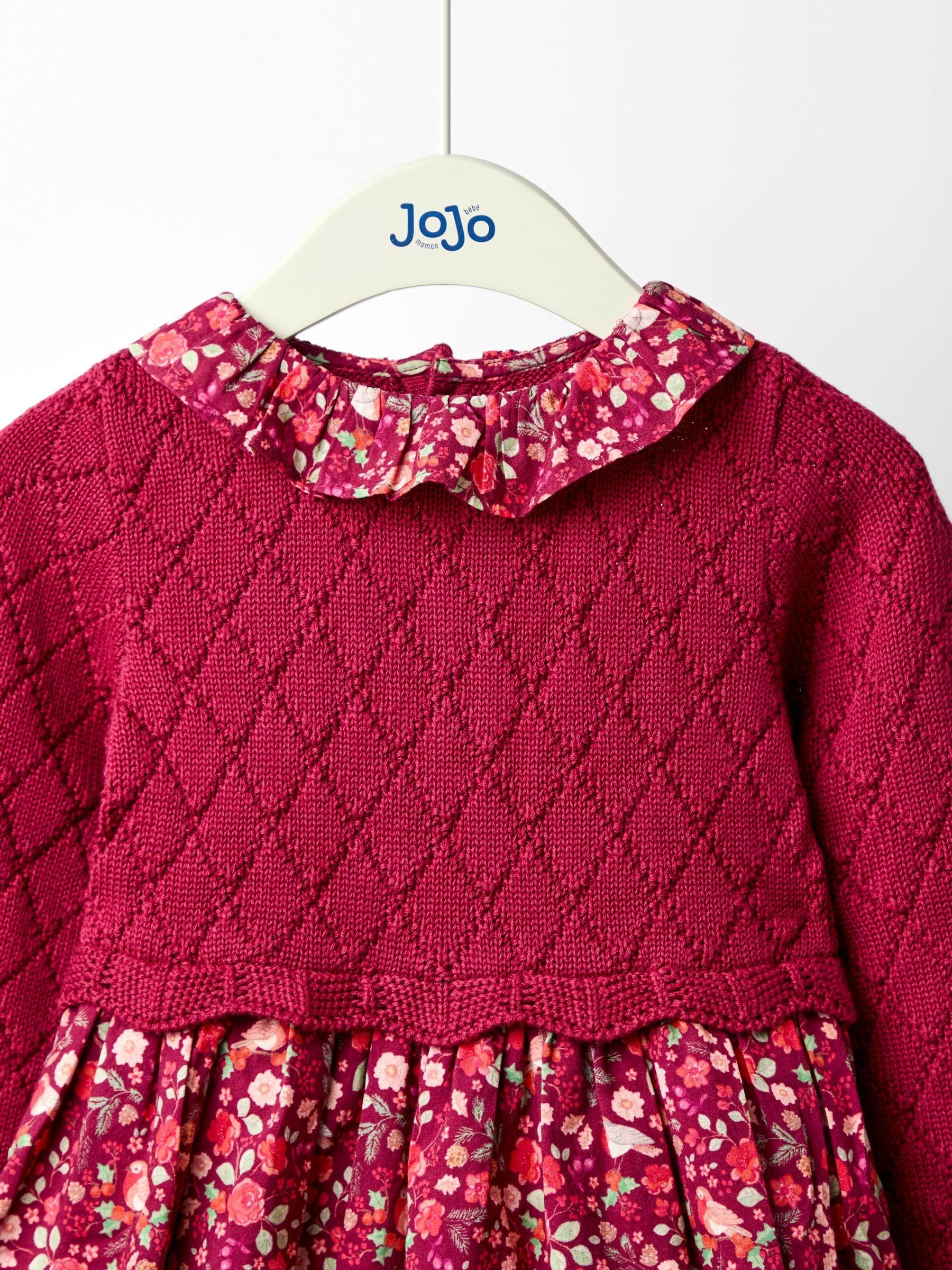 Red Christmas Knitted Combo dress - Image 2 of 5