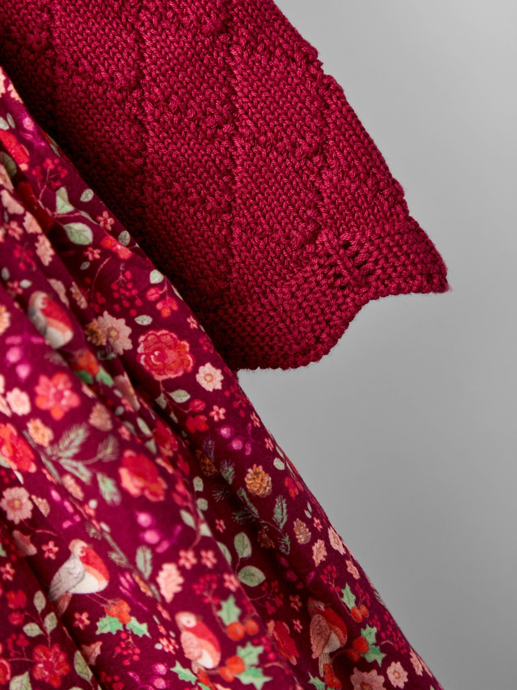 Red Christmas Knitted Combo dress - Image 3 of 5