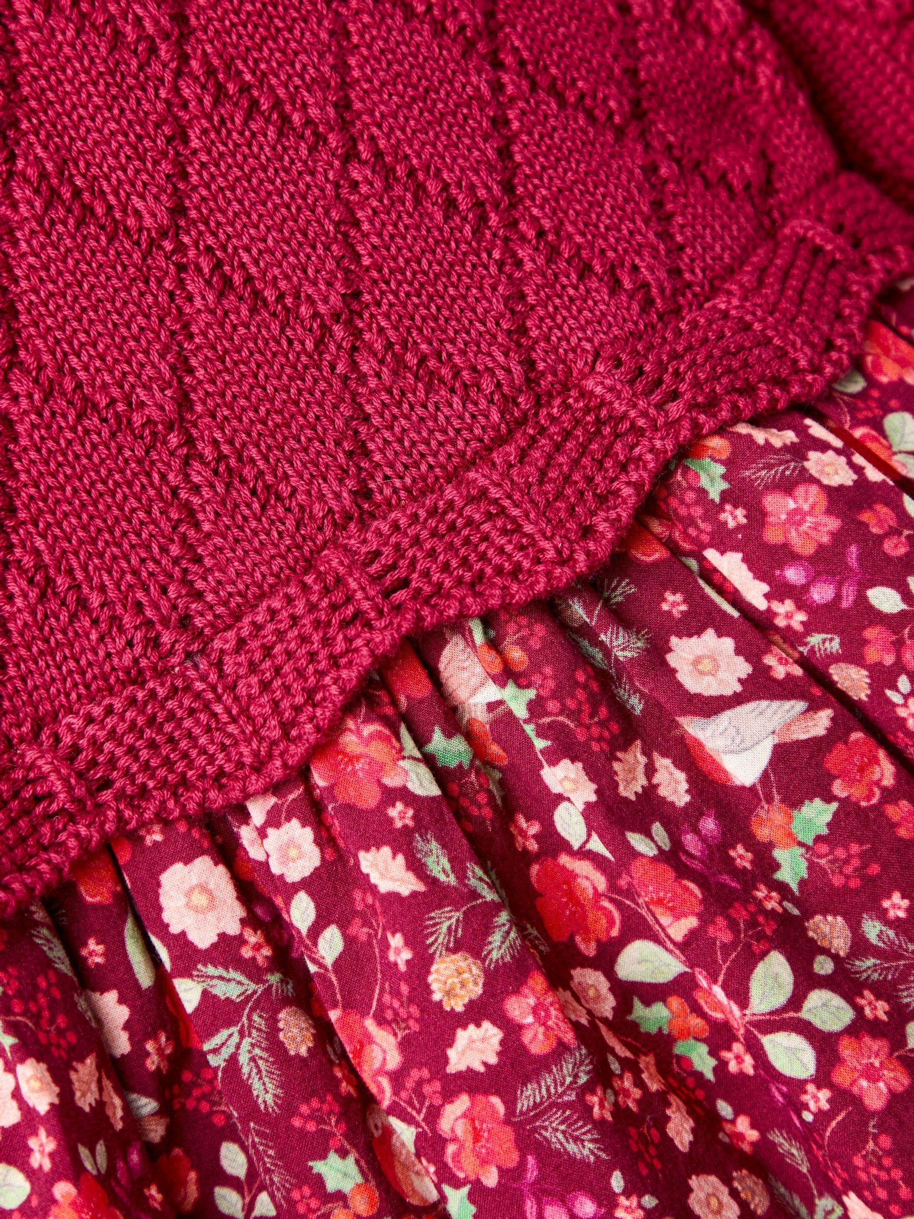 Red Christmas Knitted Combo dress - Image 4 of 5