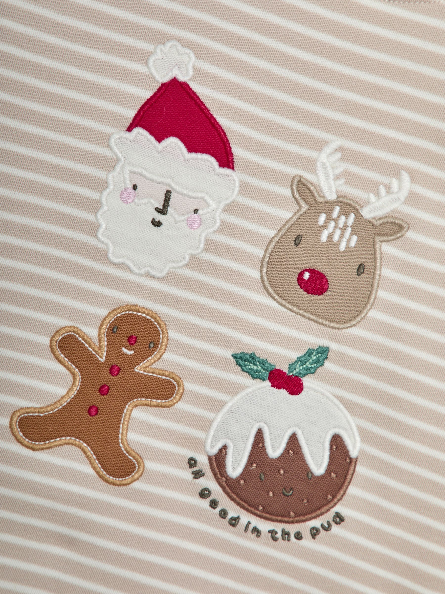 Stone Christmas Character Christmas Print Jersey Collar Pyjamas - Image 6 of 6