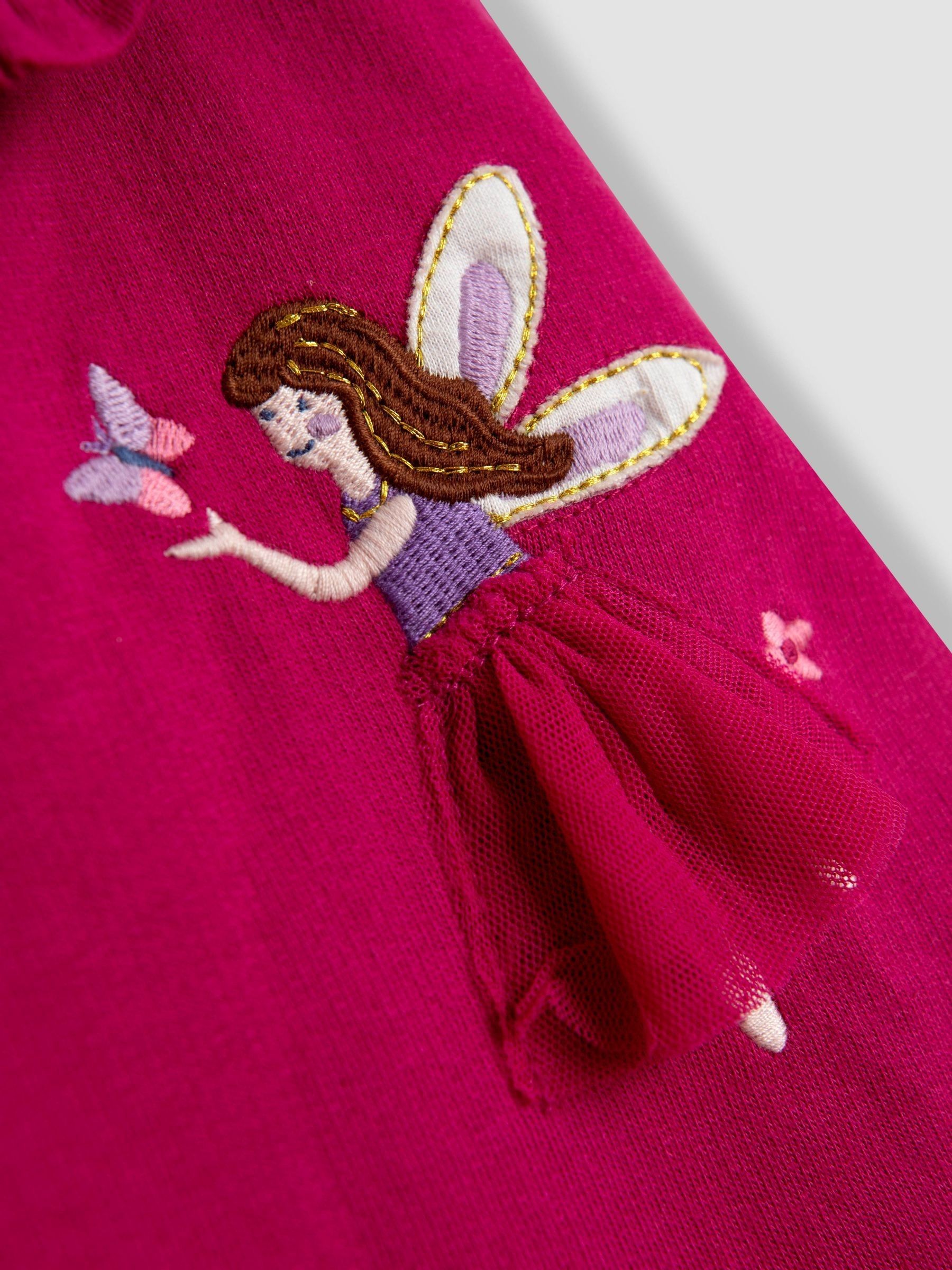 Raspberry Fairy Appliqué Tulle Sweatshirt & Leggings Set - Image 4 of 8