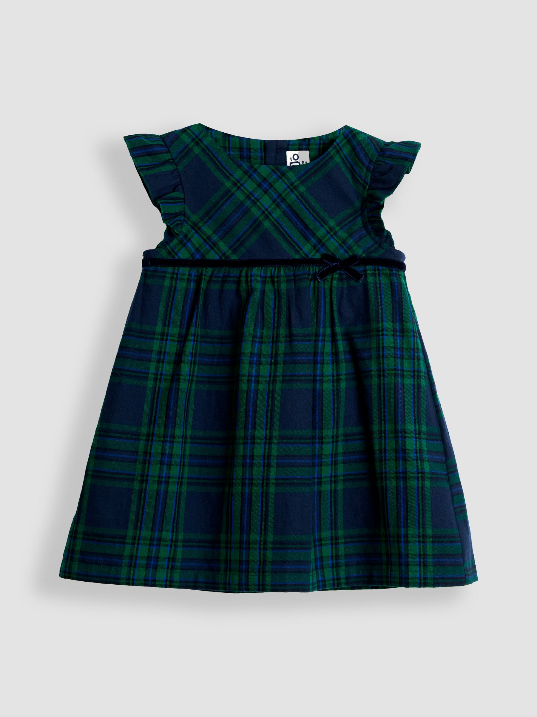 Green Tartan Baby Dress & Body Set - Image 2 of 5