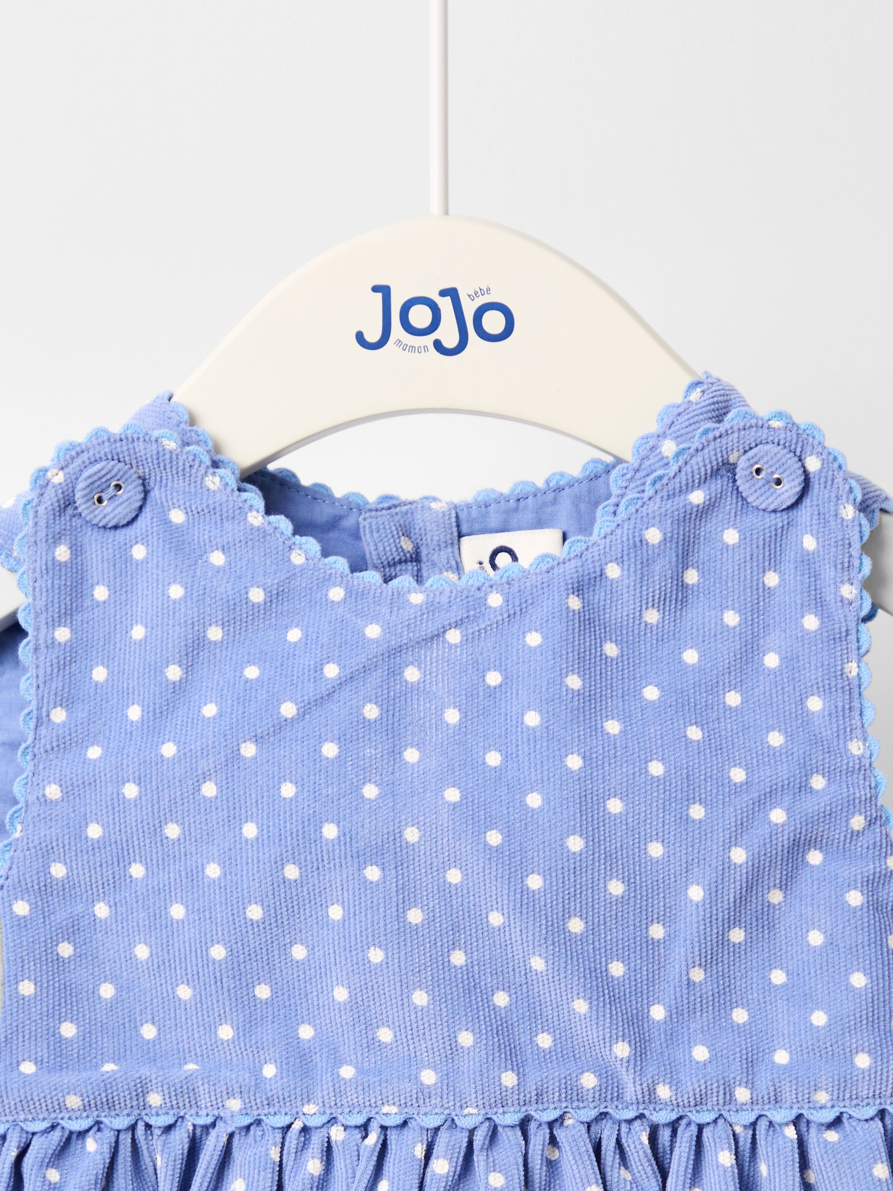 Blue Appliqué Cord Dress and Top Set - Image 3 of 4
