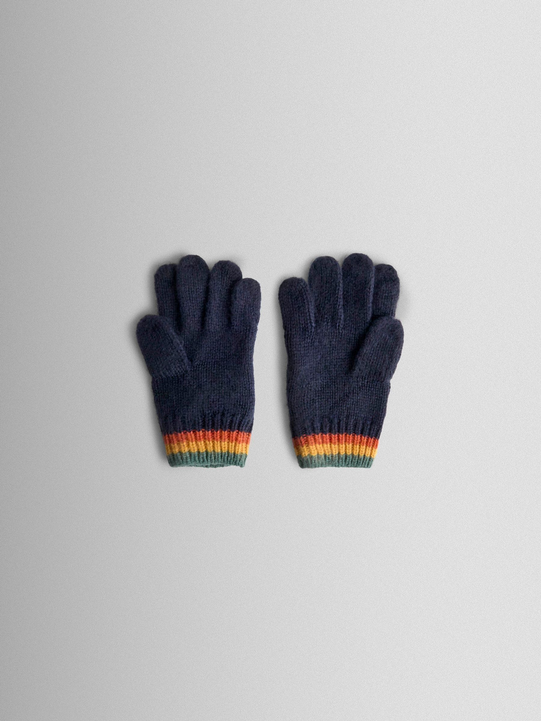 Navy Tractor Appliqué Gloves - Image 3 of 3