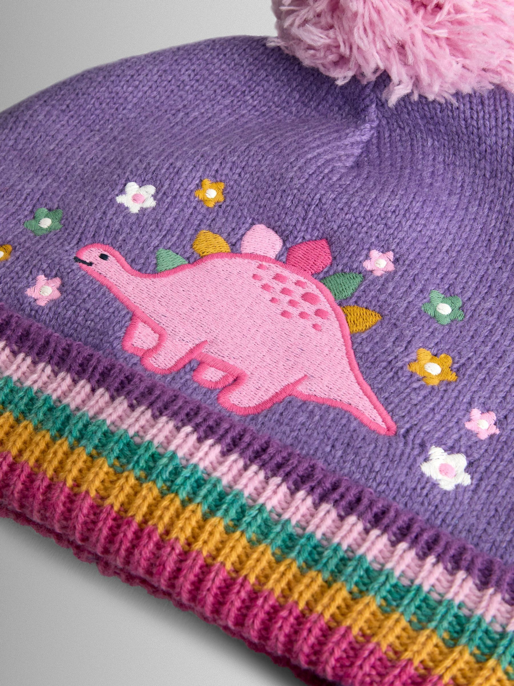 Lilac Dino Embroidered Hat - Image 2 of 2